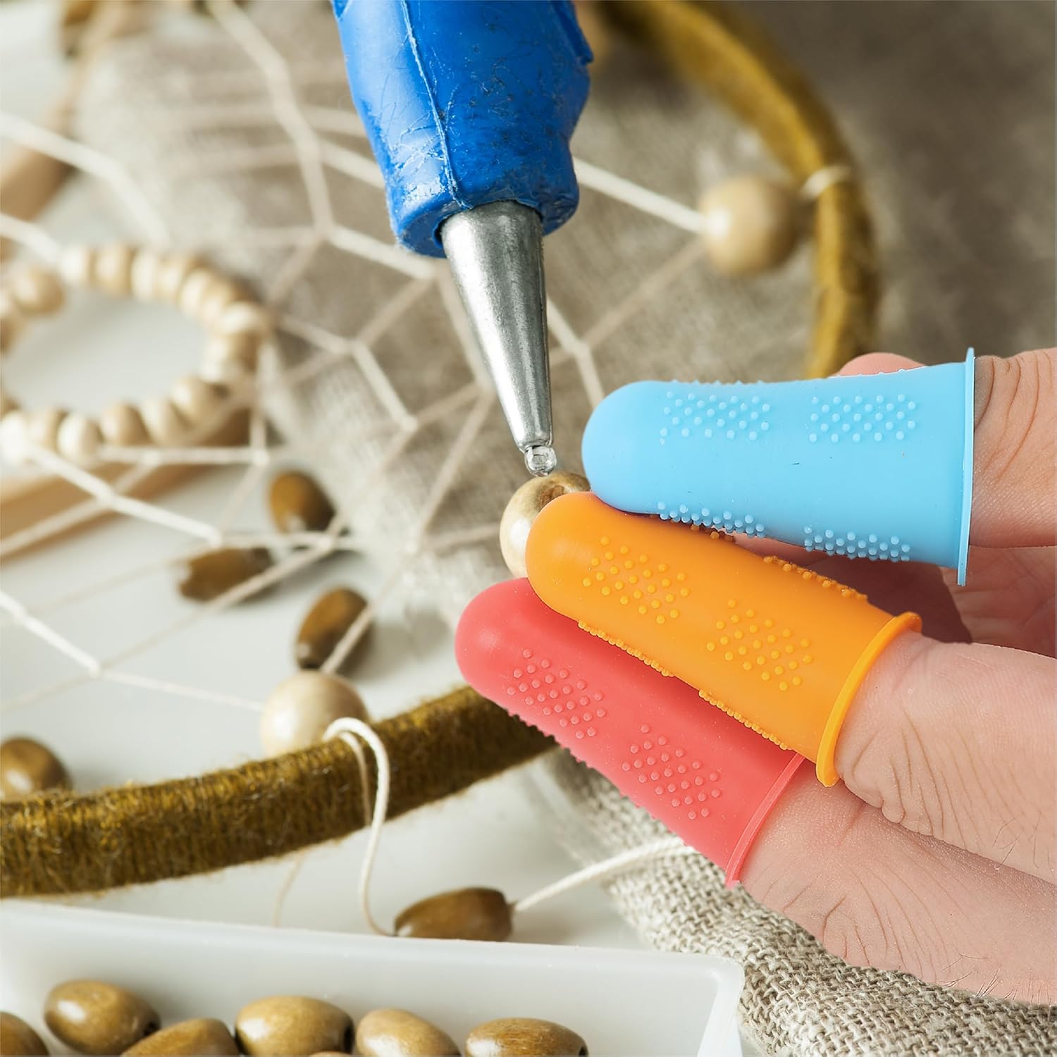 Mr. Pen- Hot Glue Gun Finger Protectors, 24 pcs, Silicone Thimble Finger Guard for Hot Glue 37 81PiaEGA6YL. AC SL1500 - northernschoolofshiatsu.co.uk