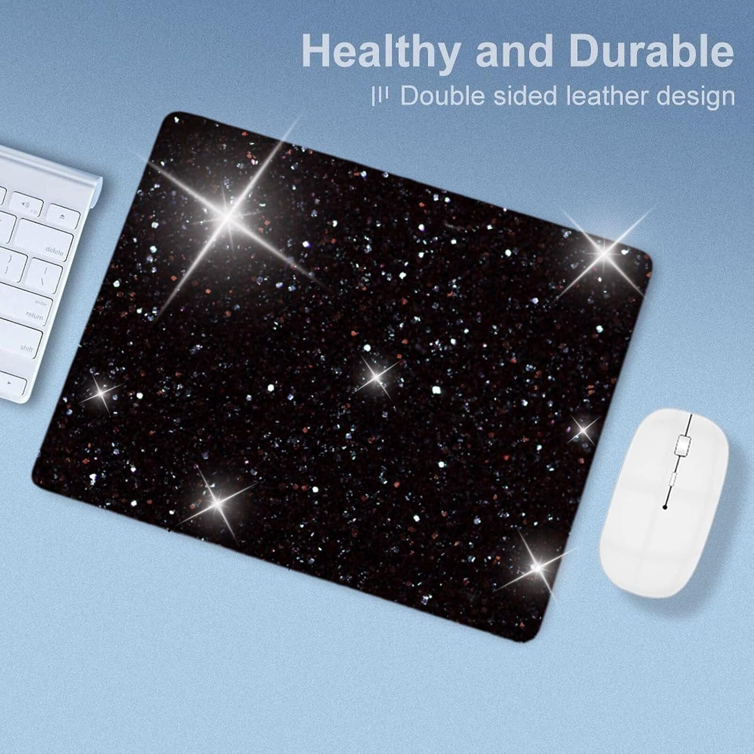 Mouse Pad Diamond Silver Glitter Sparkle Mousepad Bling Desk Accessories Gaming Bling Rubber Pads for Laptop, One Size 85 81QMJDhoAqL. AC SL1500 - northernschoolofshiatsu.co.uk