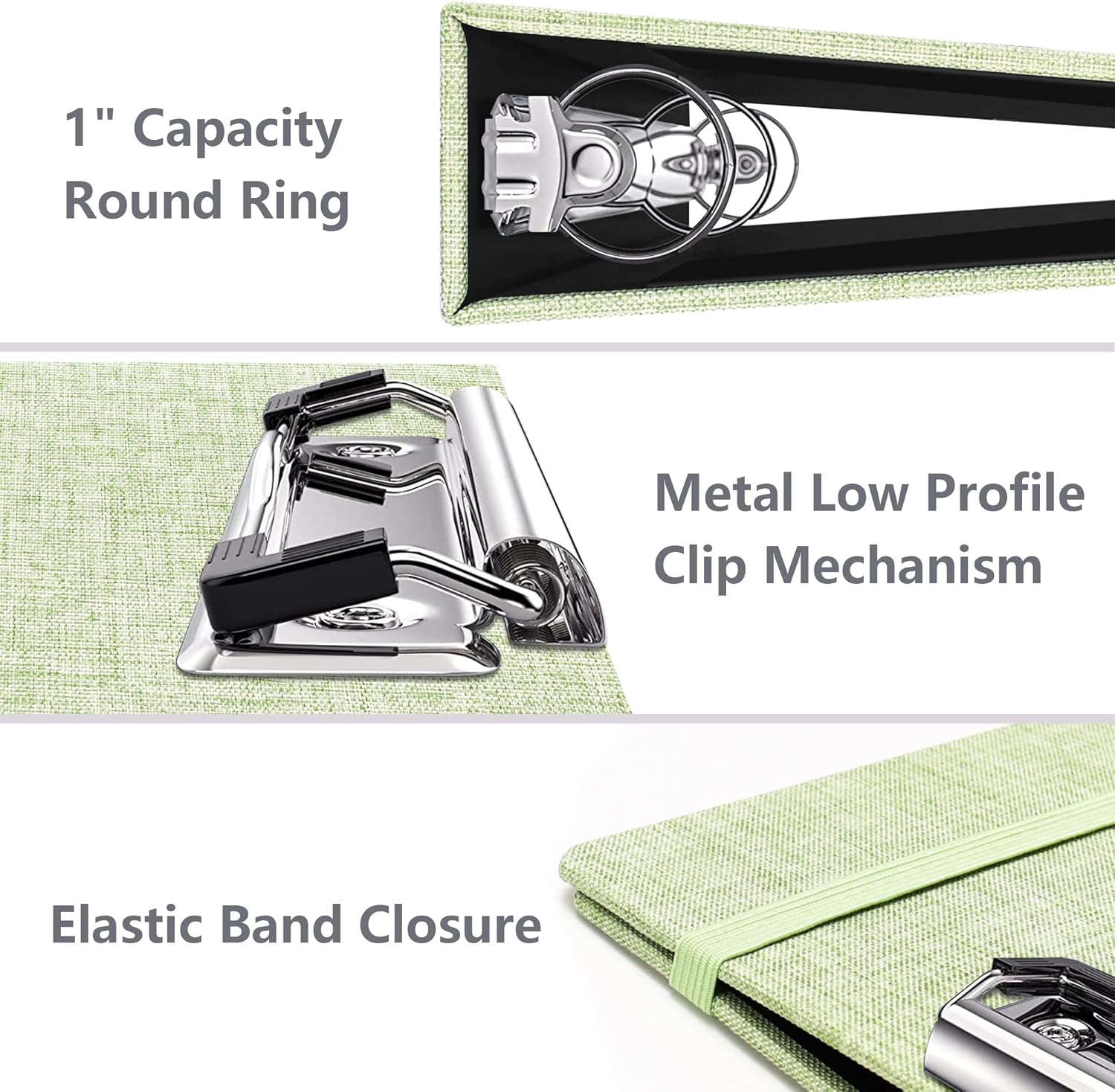Vienrose 3 Ring Binder for 8.5 x 11 Inch Paper 1 Inch Round Rings Binder with Linen Durable Binders with Interior Pockets for School Office Home 21 81QNXiKVshL. AC SL1500 - northernschoolofshiatsu.co.uk