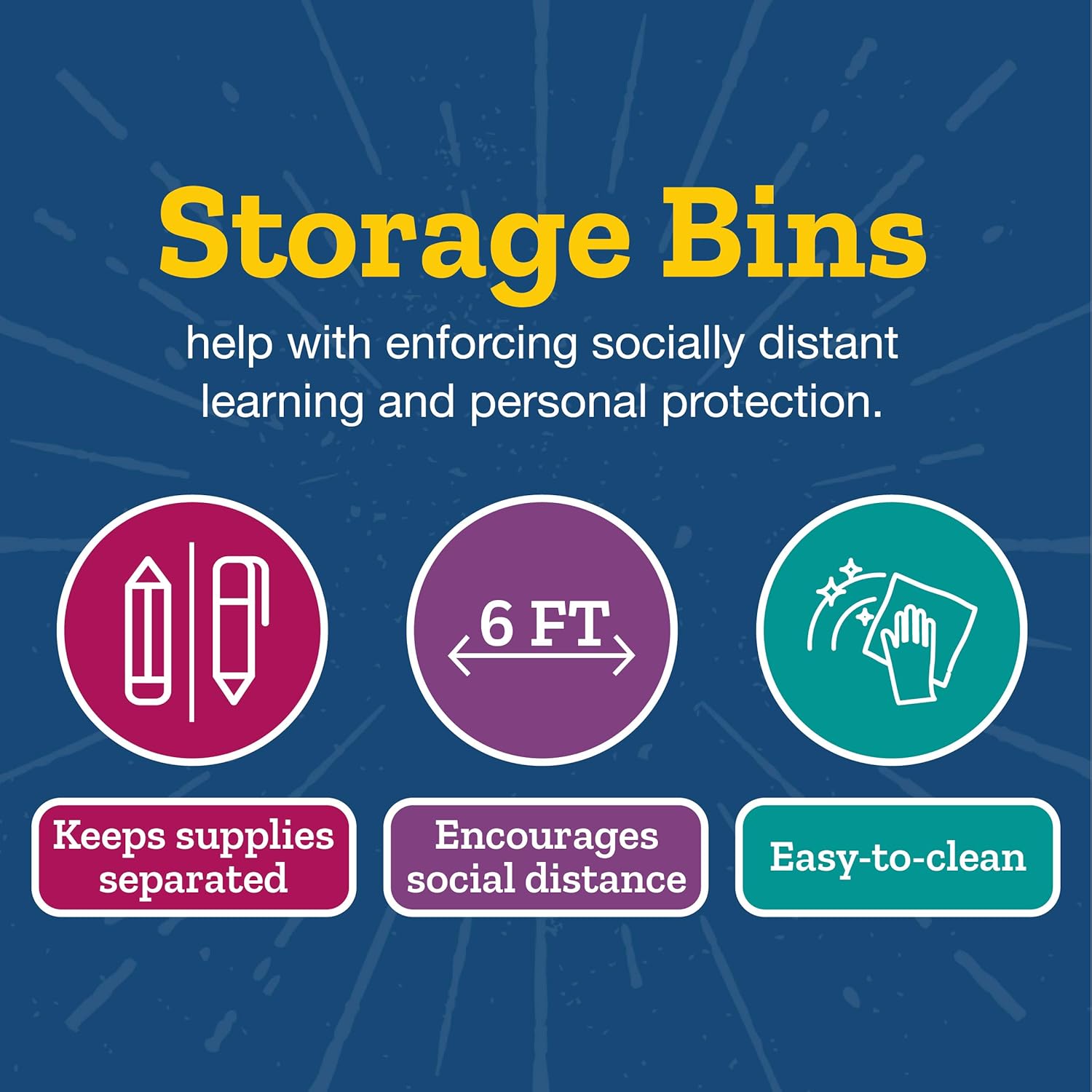 Really Good Stuff Non-Tip Book and Binder Holders with Stabilizer Wings, 5½” by 13½” by 7¾” - Set of 12, Blue Classroom Organization and Storage Solution 4 81S9yb0vu7L. AC SL1500 - northernschoolofshiatsu.co.uk