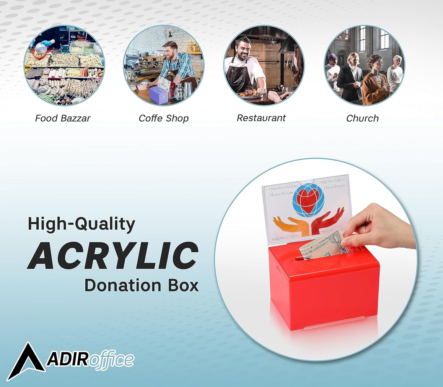 Adir Suggestion Box with Slot and Lock – Acrylic Donation Box for Fundraising, Drawing Box for Raffle, Funraiser Box, Tip Box with Lock - 6.25x4.5x 4 Inches voting box with slot and Sign Holder 7 81SJwRuoqBL. AC SL1500 - northernschoolofshiatsu.co.uk