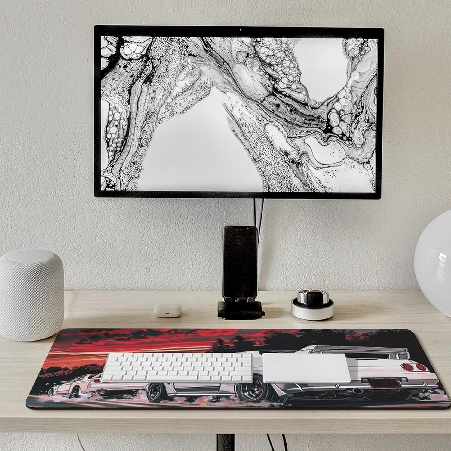 Car Gaming Mouse Pad Large Mousepad R32 Japanese Retrowave Anime JDM Racing Car Big Computer Desk Mat Desk Pad for Keyboard and Mouse Mat Non-Slip Base 40x90cm 7 81SldyFMAEL. AC SL1500 - northernschoolofshiatsu.co.uk
