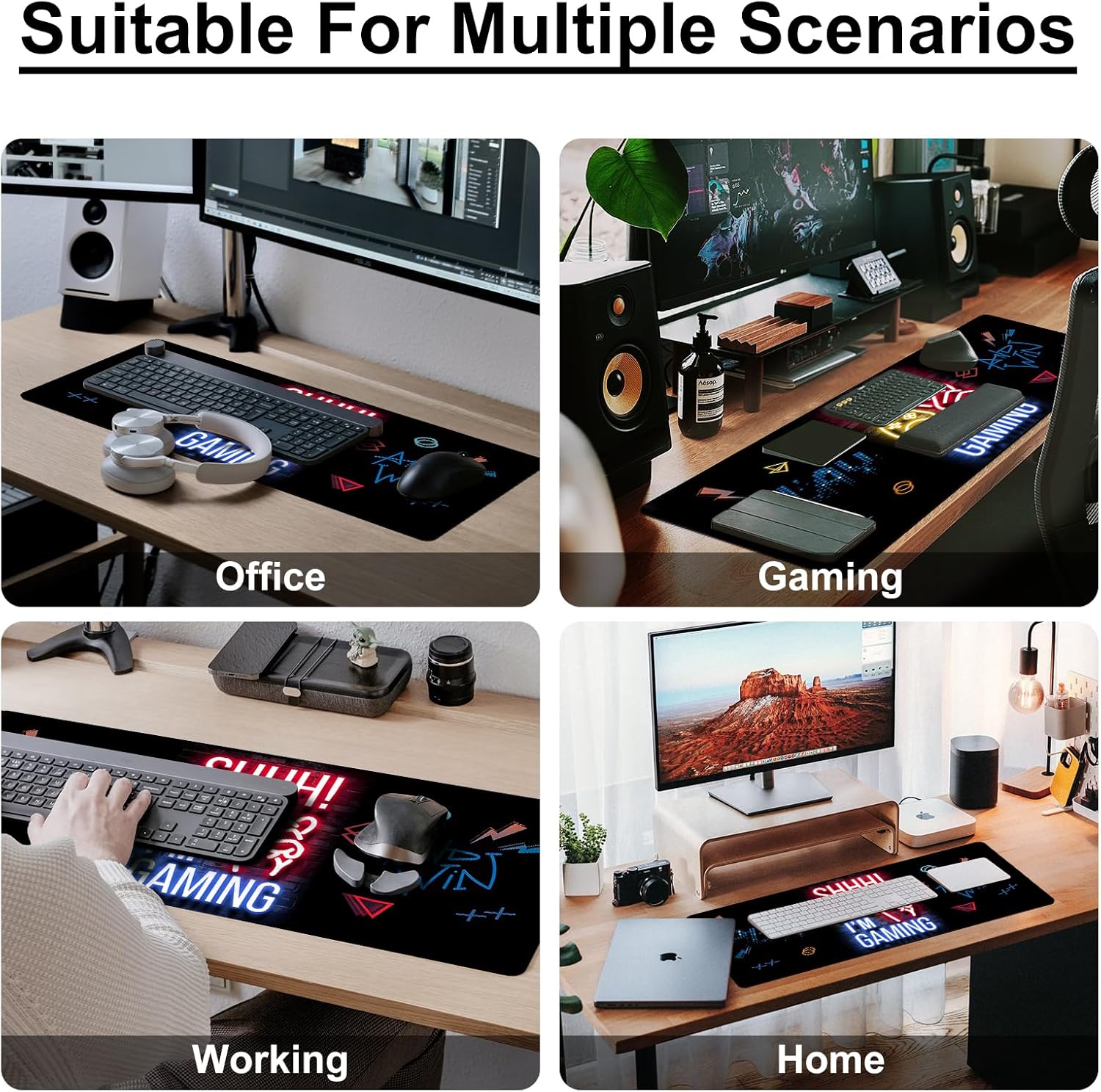 Mouse Pad Gaming Mousepad 23.6X11.8in Large Mouse Pad for Keyboard and Mouse with Anti-Slip Rubber Base, Keyboard Pad Mouse Mat for Home and Office 6 81T5z2gheTL. AC SL1500 - northernschoolofshiatsu.co.uk