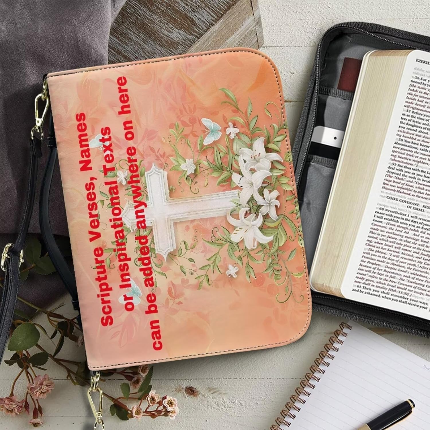 Custom Personalized PU Leather Bible Cover Case for Women,Customized Bible Cases Bible Tote Bag Bible Carrying Case Bible Carrier with Detachable Shoulder Strap,2XL 43 81TAaKjXq7L. AC SL1500 - northernschoolofshiatsu.co.uk