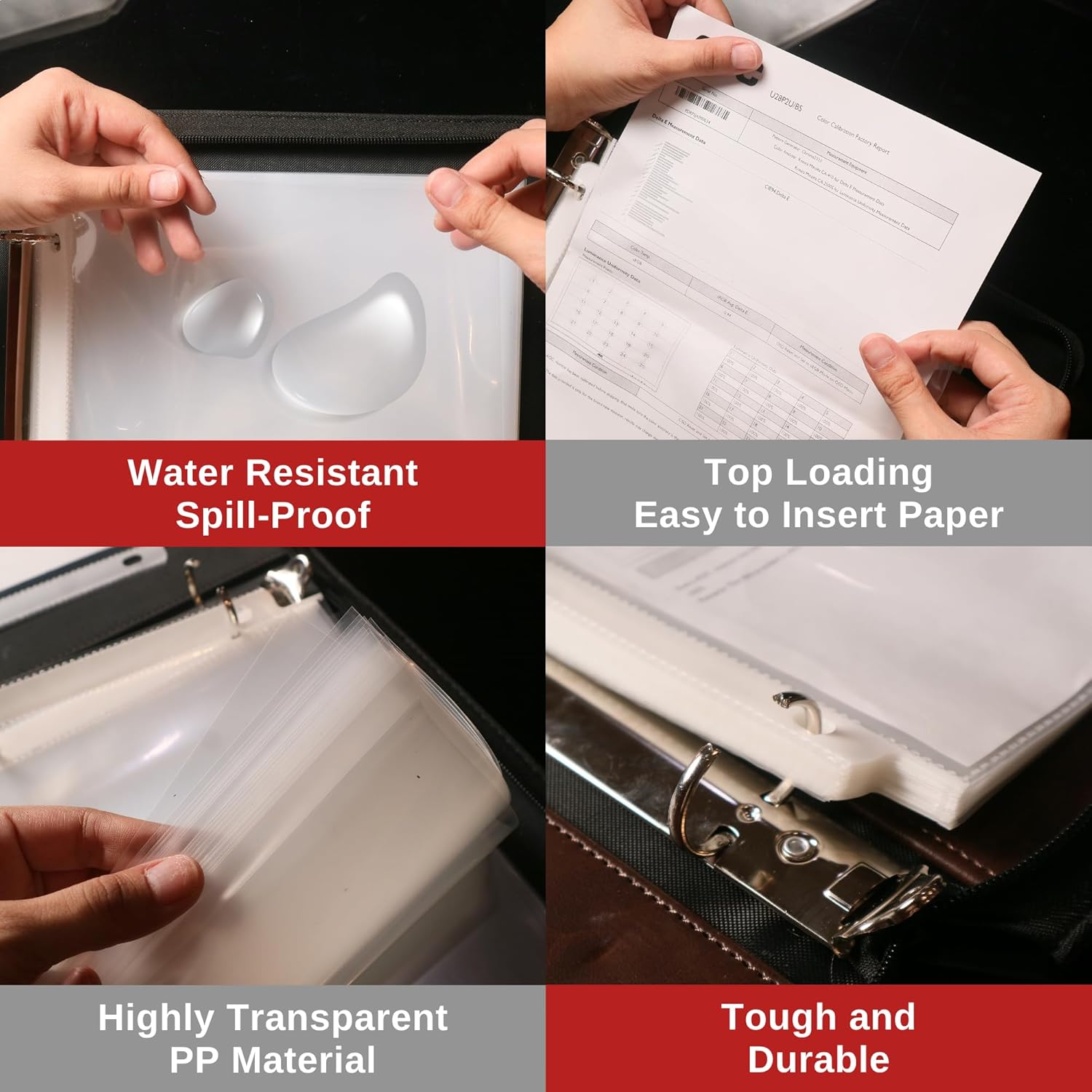 Office Werks 100 Clear Sheet Protectors, 8.5x11 Inch for 3 Ring Binder, Plastic Sheet Sleeves, Top Loading Paper Protector with Reinforced Holes, Archival Safe for Documents and Photos 4 81TJWs+pBcL. AC SL1500 - northernschoolofshiatsu.co.uk