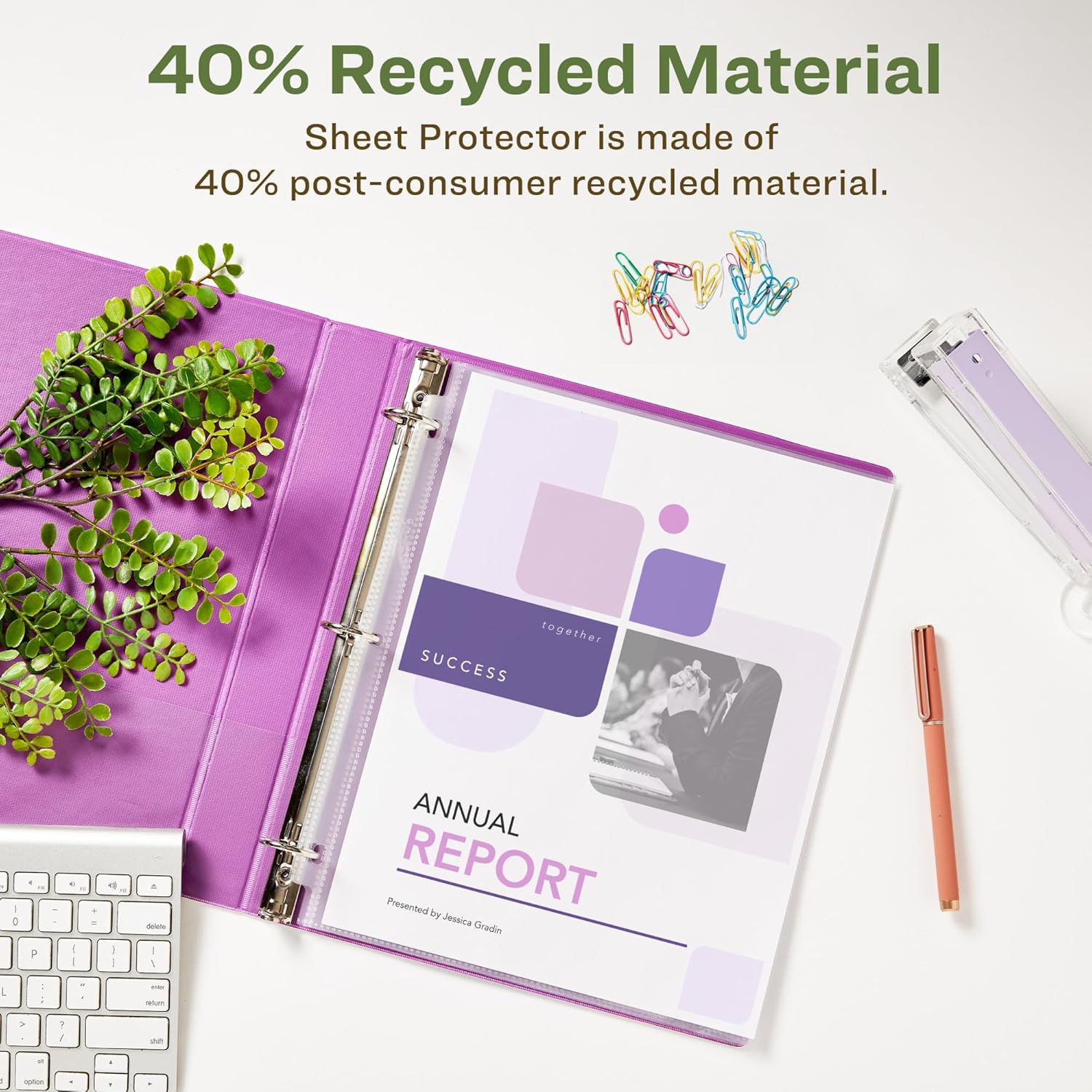 Avery EcoFriendly Recycled Economy Sheet Protectors, Semi-Clear, Top Load, 100 Document Protectors (75537) 3 81TPb56HvfL. AC SL1500 - northernschoolofshiatsu.co.uk