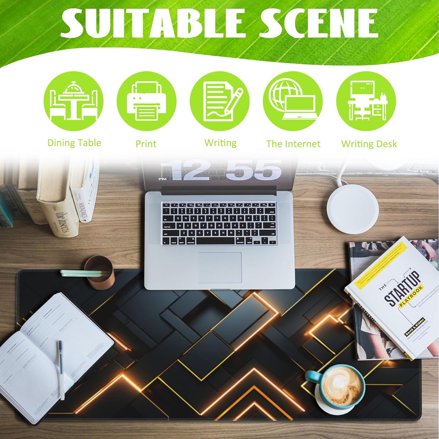 Large Gaming Mouse Pad for Desk,Japanese Night Street Restaurant Desk Mat,Anime Street Scene Desk Pad,Extended Big Computer Keyboard Mouse Pad with Non-Slip Base and Stitched Edge,31.5"x11.8" 115 81TR CwgphL. AC SL1500 - northernschoolofshiatsu.co.uk