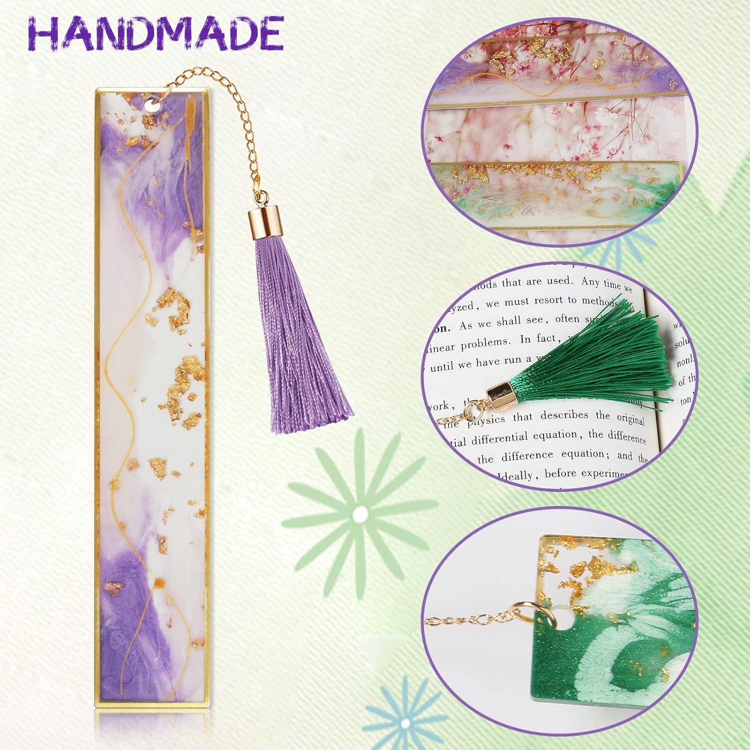 Book Marks for Book for Women, Kaluofan 2PCS Dried Flower Bookmarks with Tassels, Bookmarks for Women, Durable Handmade Dried Flower Resin Bookmarks, Pretty and Increase Reading Interest 54 81TTy10dFYL. AC SL1500 - northernschoolofshiatsu.co.uk