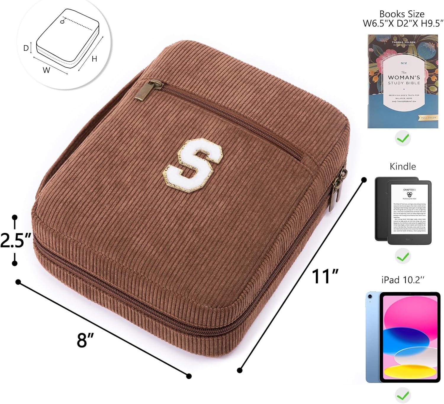 Bible Cover for Women, Initial Personalized Bible Gift - Bible Case for Men - Bible Holder - Bible Bag - Bible Carrier - Bible Carrying Case with Pockets for Bible Study Suppliers, Bible Accessories 108 81TYlpXkhmL. AC SL1500 - northernschoolofshiatsu.co.uk