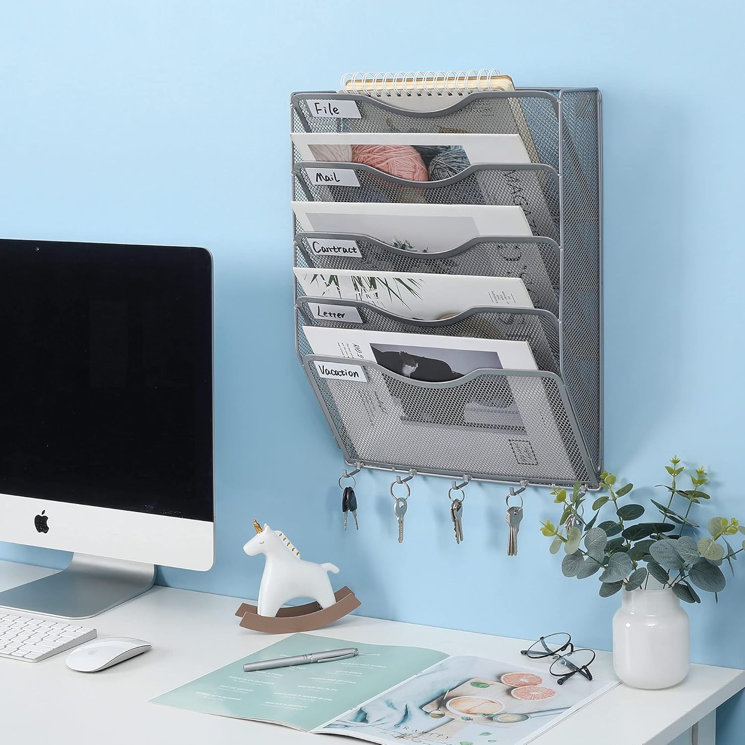 EasyPAG Wall File Holder 5 Pocket Mesh Hanging Wall Organizer Vertical Hanging File Folder Holder Magazine Rack with Nametag Label for Mail Paper Organization,Black 135 81WjHS0us6S. AC SL1500 - northernschoolofshiatsu.co.uk