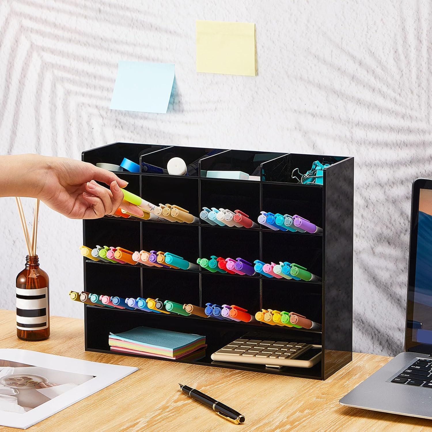 Acrylic Pen Organizer Storage Vertical Marker Organizer Acrylic Pen Display Holder for Office Desk Desktop Stationery Pencil Storage(Clear,13 x 4 x 10.2 Inch) 70 81X56Wc1k2L. AC SL1500 - northernschoolofshiatsu.co.uk