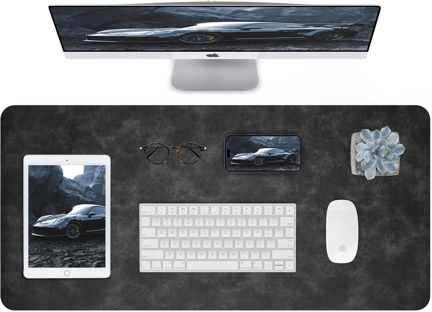 Leather Desk mat, Double-Sided Desk mat, Waterproof Leather Desk pad Protector, Extended Desk mat, Easy Clean Office Desk mat for Home/Decor(Dark Blue 35" x 17") 11 81XjNKns8lL. AC SL1500 - northernschoolofshiatsu.co.uk