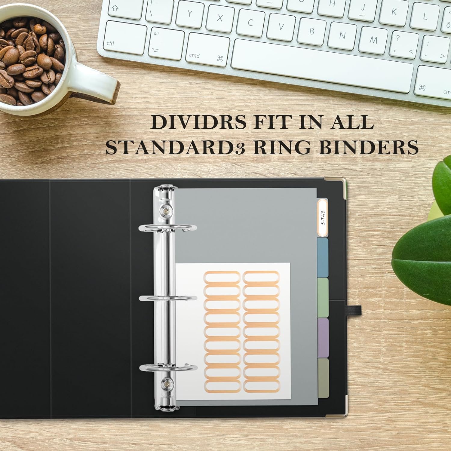 2 Inch 3 Ring Binders for Letter-Size 11" x 8.5" with 5-Tab Dividers and Low Profile Clipboards Three Ring Binder for School Class Office Supplies, Rose Floar 2 81XoT413EXL. AC SL1500 - northernschoolofshiatsu.co.uk