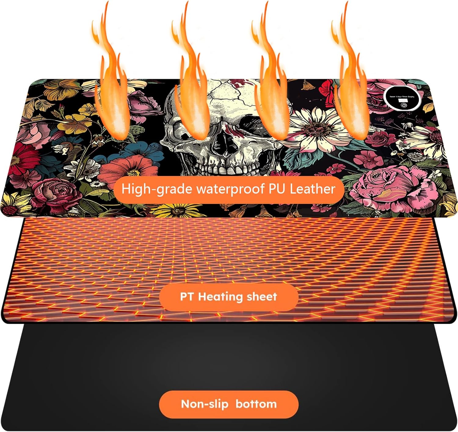 Heated Mouse Pad with 3 Levels Heated & 3 Hours Auto Shut-Off Mouse Pad for Warming Hands in Office Home, 31.5" x 13"Large Safe Desk Mat Hand Warmer,Purple Flying Dragon 11 81Y2Bz06sPL. AC SL1500 - northernschoolofshiatsu.co.uk