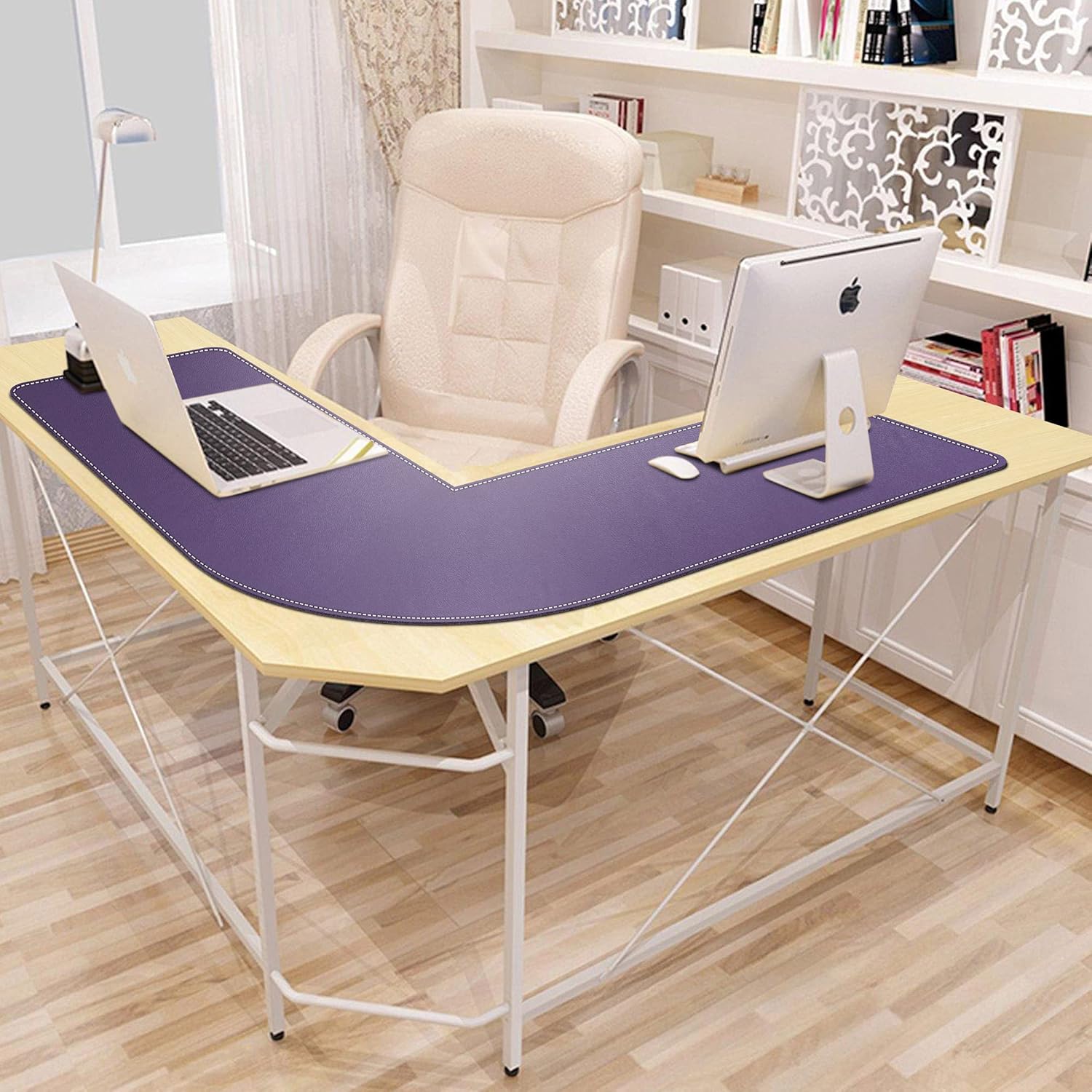 Mydours L-Shape Desk Pad, (38"+38) x 13" Large PU Leather Corner Desk Mat Blotter, XXL Large Waterproof Gaming Mouse Pad, Desktop Protector for Computer Keyboard Home Office (Black) 61 81YLytmACcL. AC SL1500 - northernschoolofshiatsu.co.uk