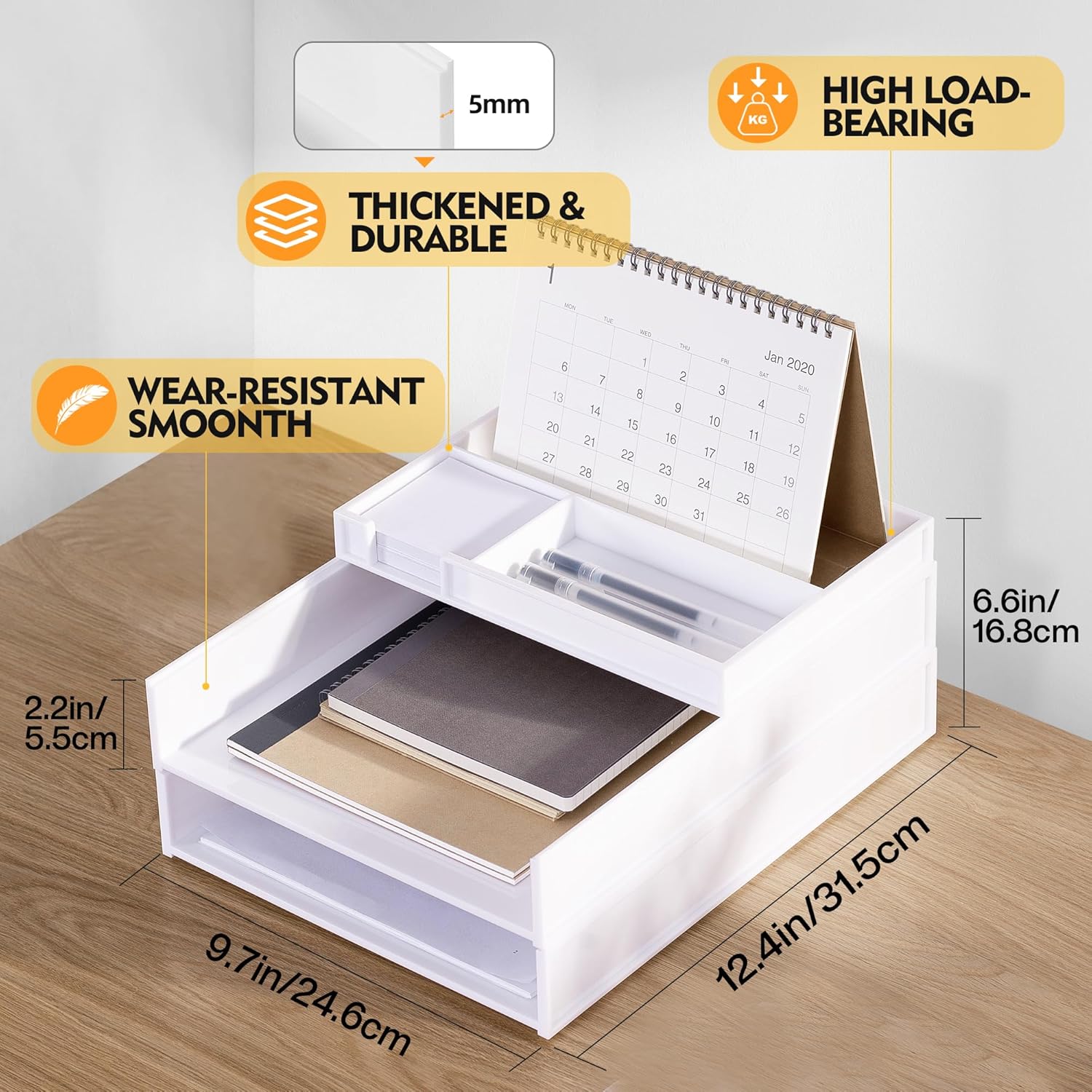 Eufrozy 3 Tier Stackable Letter Tray Paper Organizer, White Desk Paper Tray for Office Desktop Organizing, Cardboard Inbox, File Sorter, A4 Paper Turn in Tray, Document Storage, Mail Holder 7 81ZQ8Xd7FpL. AC SL1500 - northernschoolofshiatsu.co.uk