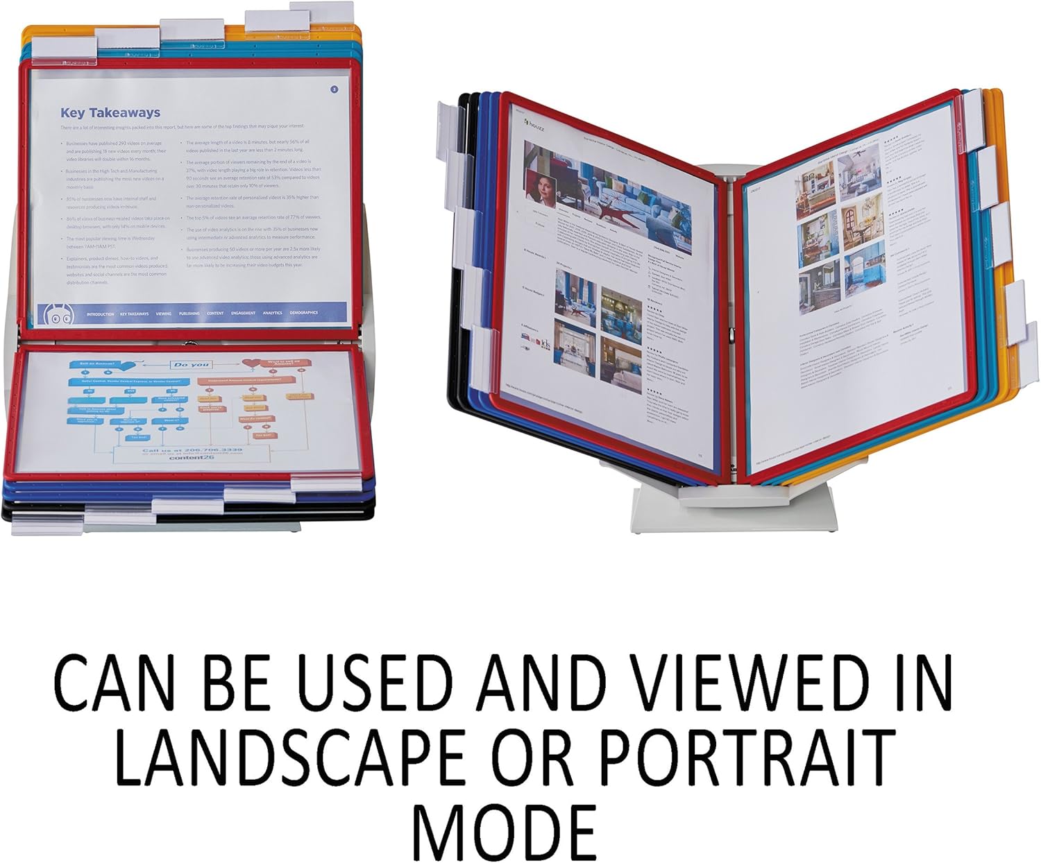 Durable VARIO Pro Desktop Reference System, 10 Panels, Legal, Assorted Borders and Panels 5 - northernschoolofshiatsu.co.uk