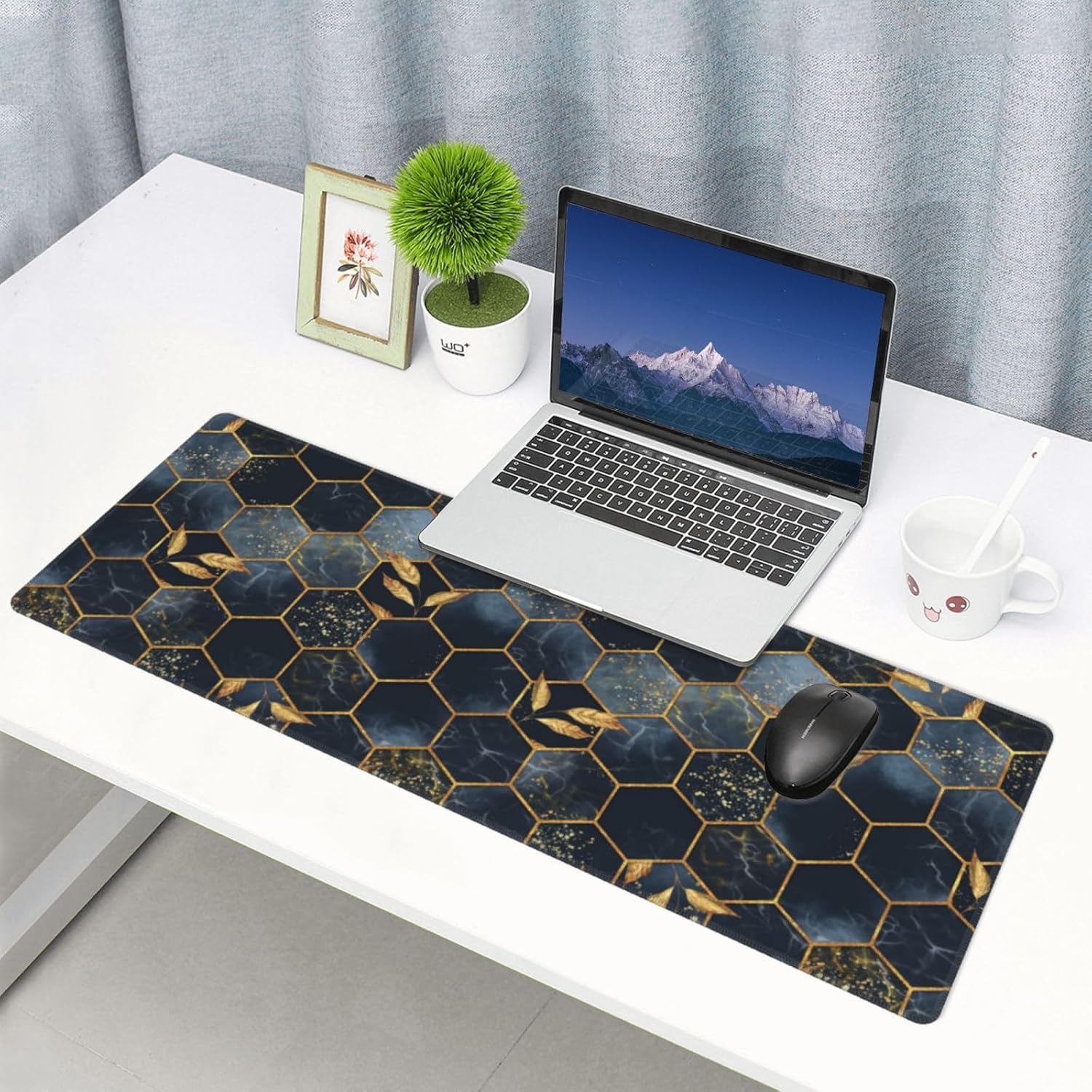 Red Topographic Contour Map Liquid Wave Topography Geography Gaming Mouse Pad 31.5 X 11.8 Inch XL Extended Large Keyboard Non-Slip Rubber Base with Stitched Edges for Home Office 35 - northernschoolofshiatsu.co.uk