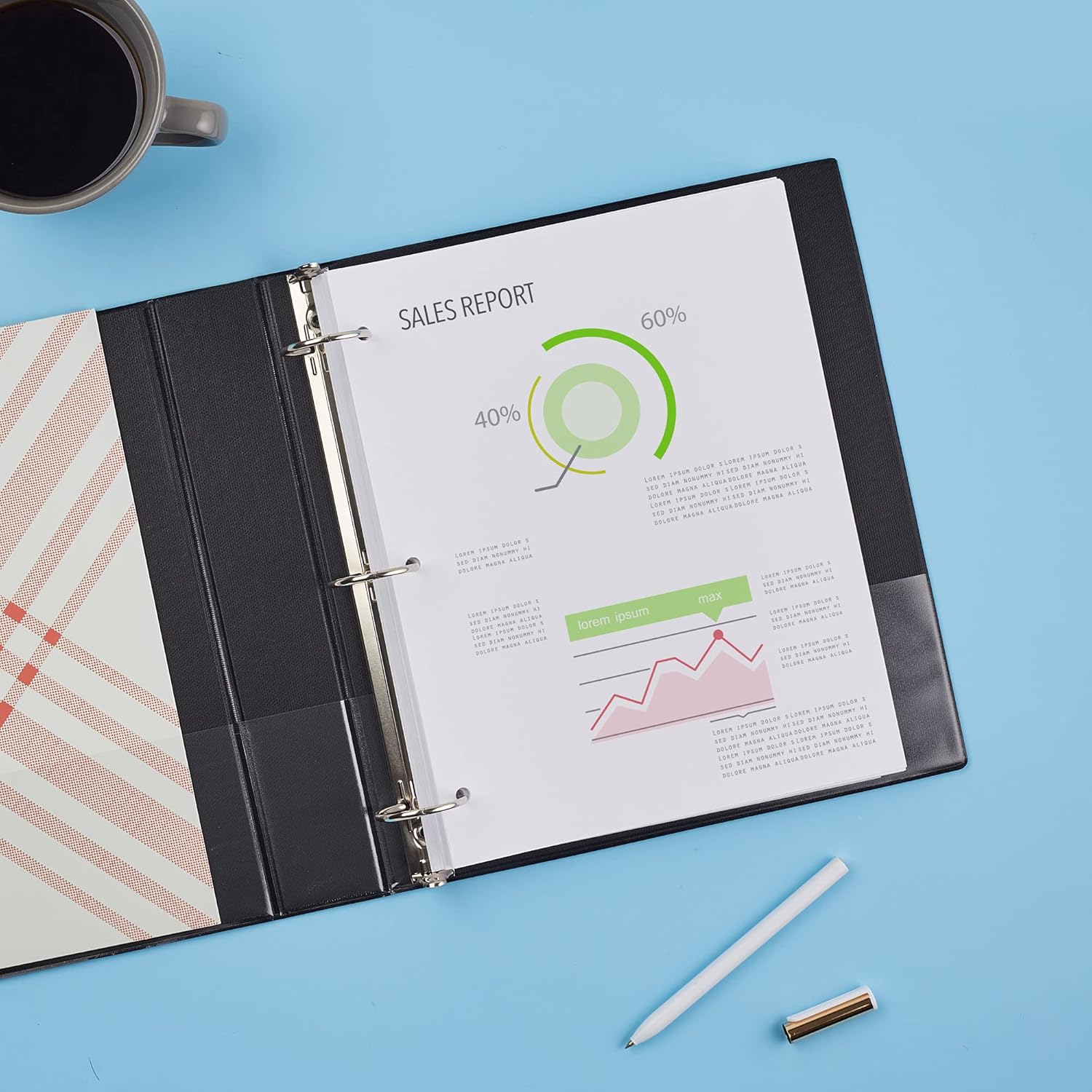 Avery Economy 3 Ring Binder, 1.5" Round Rings, Label Holder, 1 Black Binder (04401) 7 - northernschoolofshiatsu.co.uk