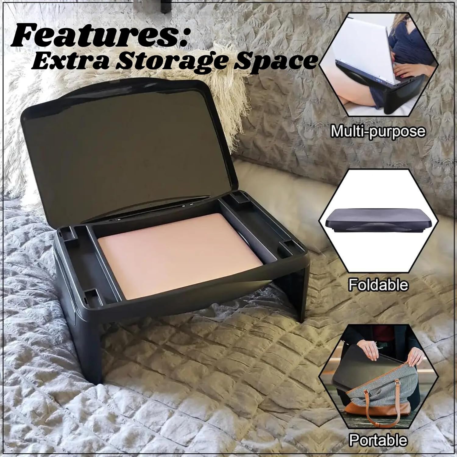 Folding Lap Desk with Storage 17x11 - Durable Lightweight Portable Laptop Computer Children's Desks for School Homework or Kids Reading or Drawing. No Assembly Required. 5 81bBfZWsQFL. AC SL1500 - northernschoolofshiatsu.co.uk