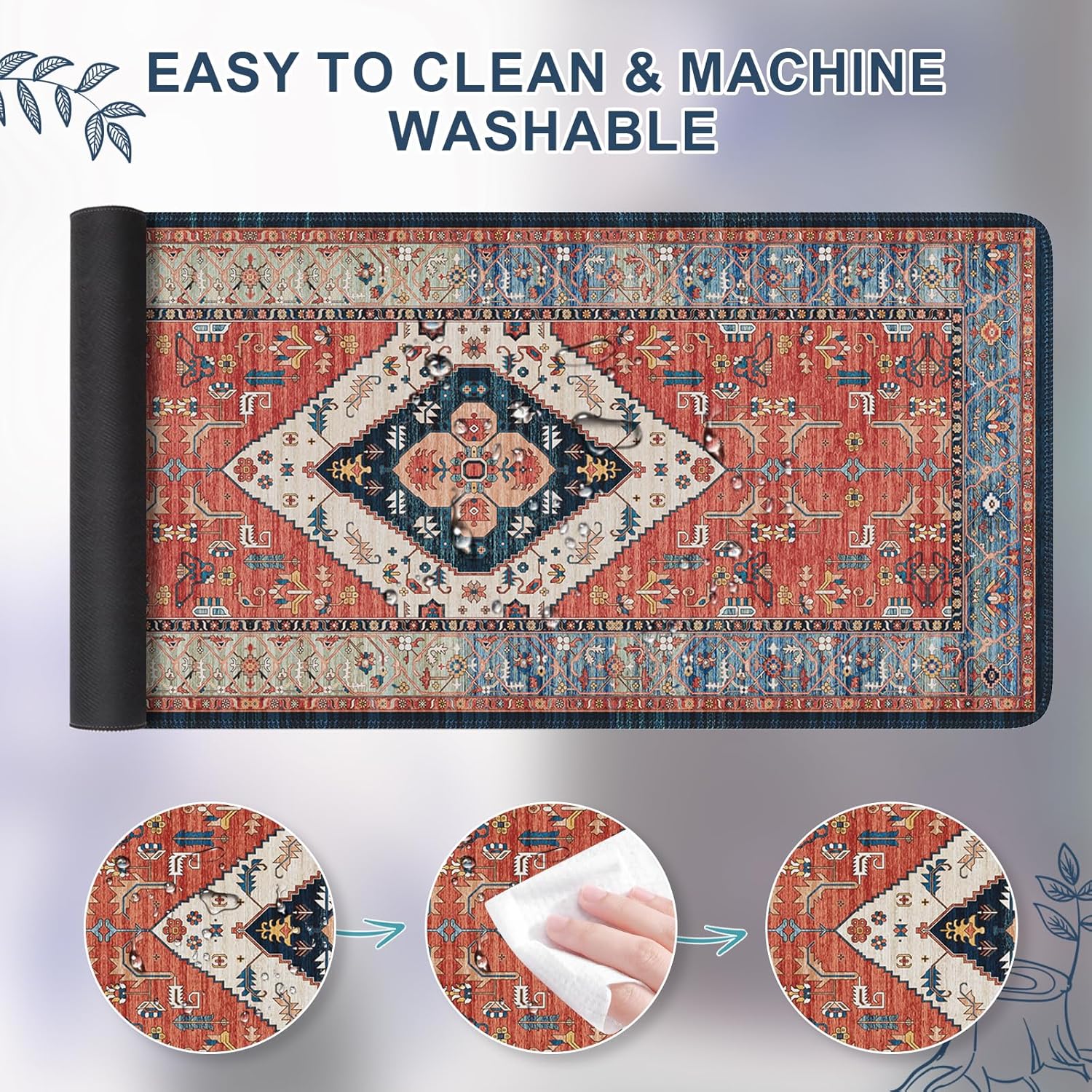 iCasso Rug Desk Mat Retro,Extra Large Desk Pad Non Slip,XXL Keyboard Mat for Home,Long Extended Gaming Mouse Pad with Stitched Edges,Desk Cover Mat for Office Decor(35.4×15.7 Inches) 4 81bFzQ1DEvL. AC SL1500 - northernschoolofshiatsu.co.uk