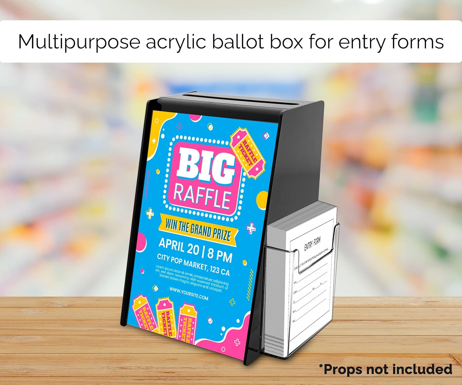 Marketing Holders Locking Ballot Box with 4" Wide Entry Form Pocket and Sign Holder Black Acrylic 5.75" x 5.5" x 8.75" Countertop Entry Bin 16 81bOVwqCMOL. AC SL1500 - northernschoolofshiatsu.co.uk