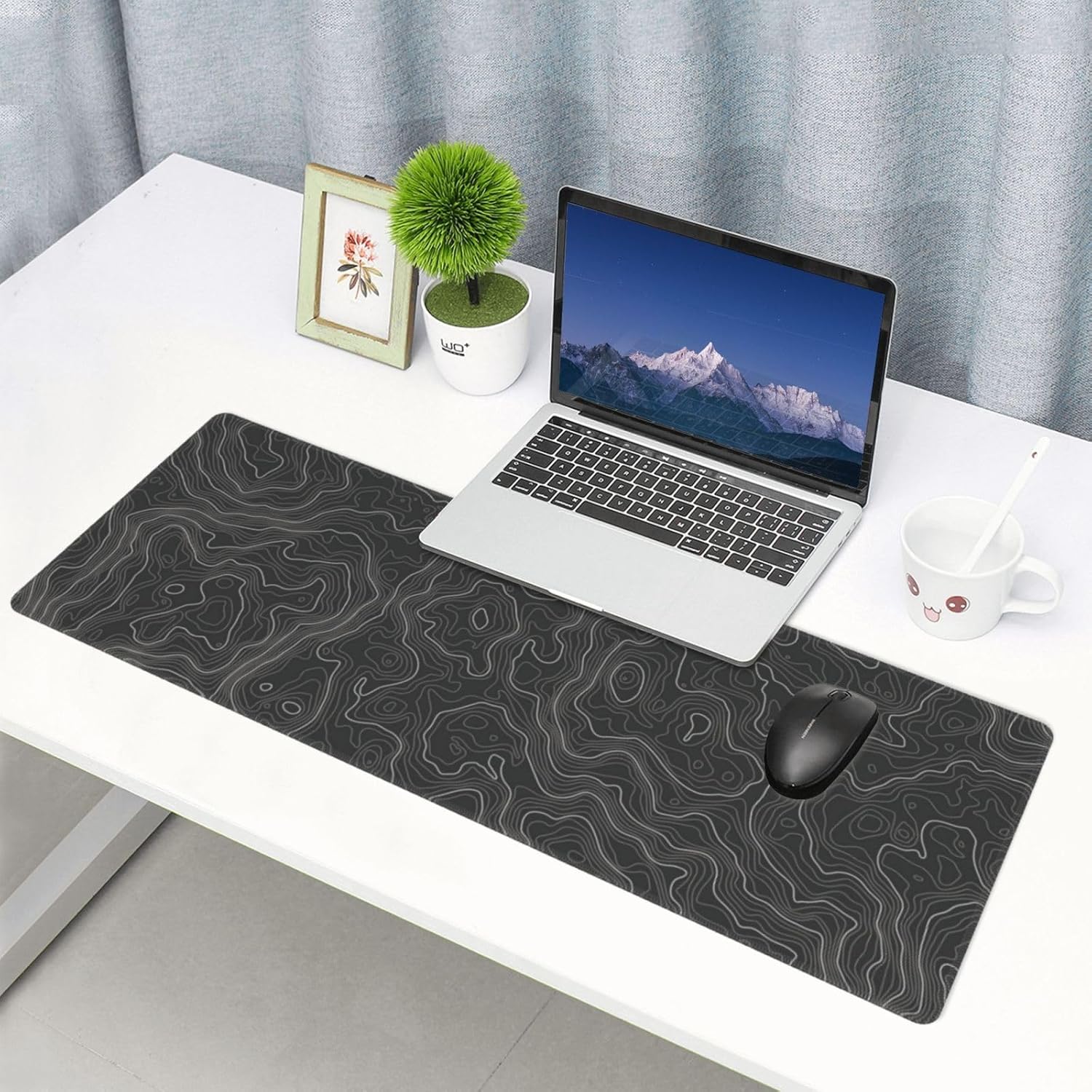 Red Topographic Contour Map Liquid Wave Topography Geography Gaming Mouse Pad 31.5 X 11.8 Inch XL Extended Large Keyboard Non-Slip Rubber Base with Stitched Edges for Home Office 77 81bYB75lZeL. AC SL1500 - northernschoolofshiatsu.co.uk