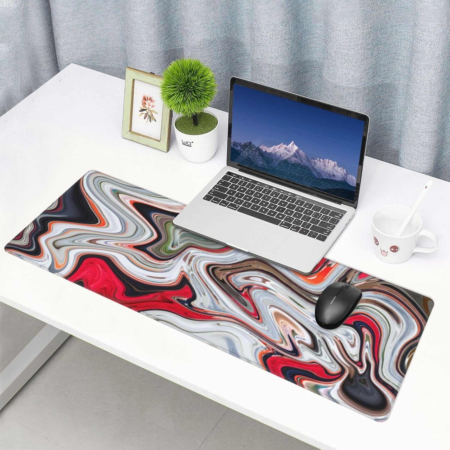 Red Topographic Contour Map Liquid Wave Topography Geography Gaming Mouse Pad 31.5 X 11.8 Inch XL Extended Large Keyboard Non-Slip Rubber Base with Stitched Edges for Home Office 21 81btdMiNu0L. AC SL1500 - northernschoolofshiatsu.co.uk
