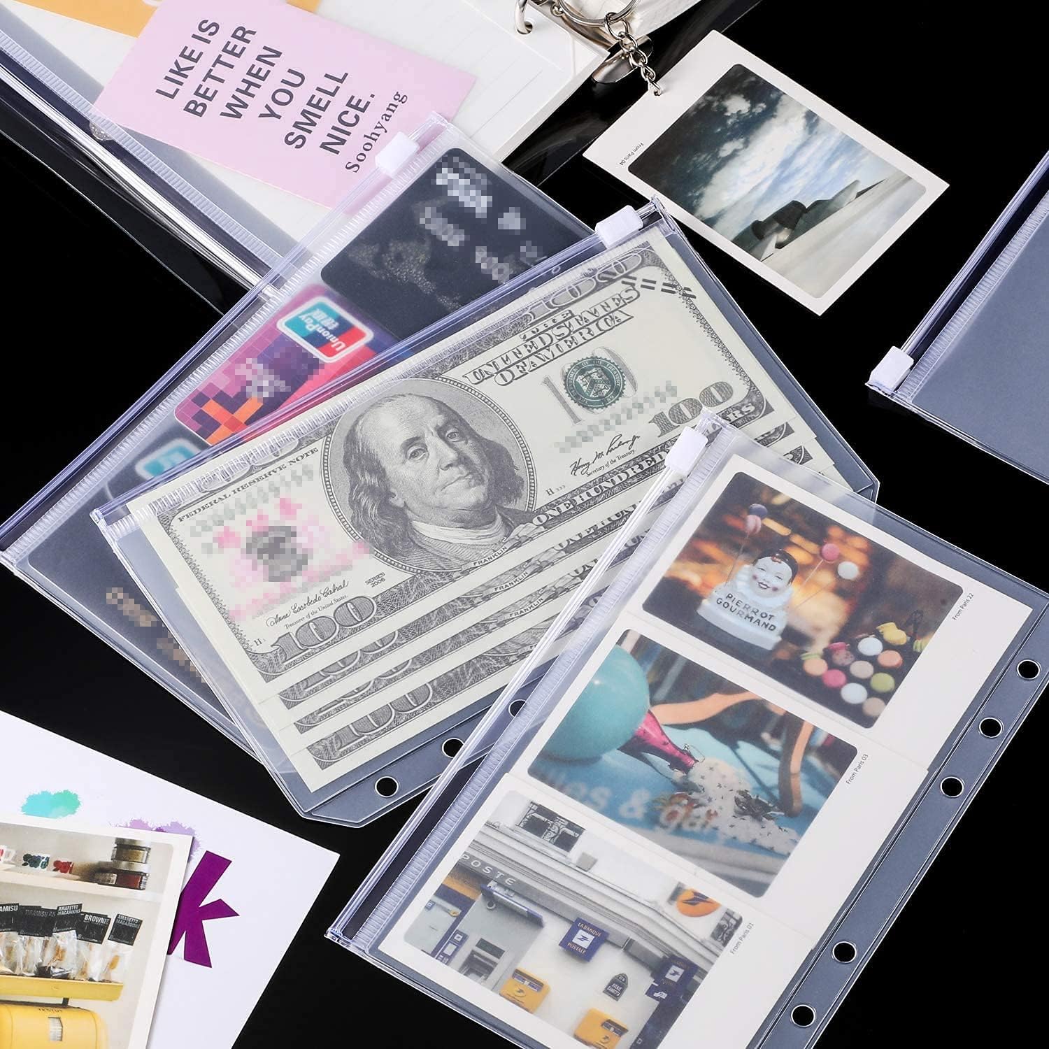 6 Pack A6 6 Holes Binder Name Card Holder Plastic Business Card Organizer Binder Coupon Holder Waterproof 6 Holes Card Holder for Personal Organiser (Name Card Holder, A6) 57 81buKPyWQUS. AC SL1500 - northernschoolofshiatsu.co.uk