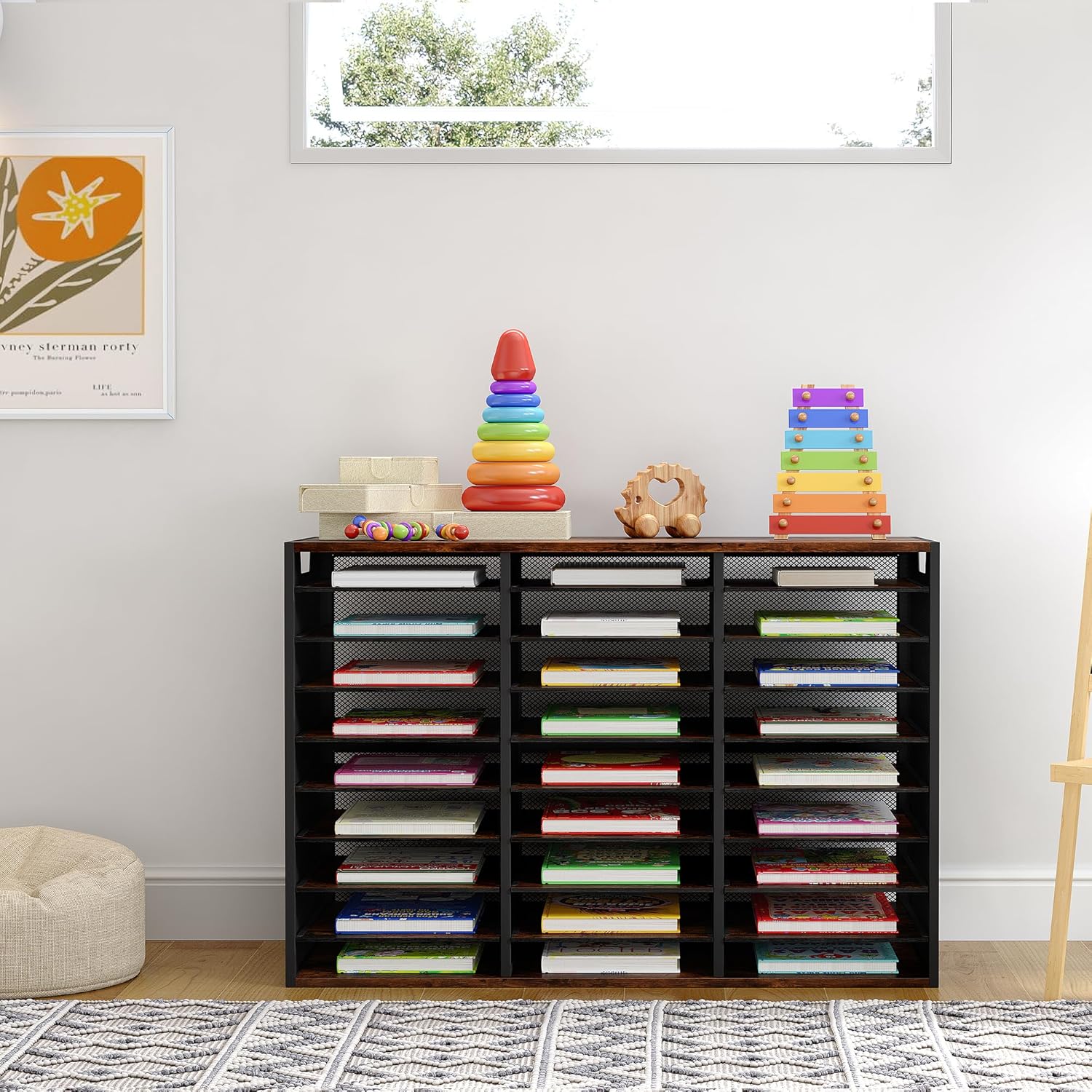 Letter Size Paper Organizer, Metal Literature Organizer, Sturdy Mail Storage Organizer, Desktop Organizer for Storage, Magazine Organizer Keep Desktop Clean, 12 Compartments, Black 33 81cHU5KDgUL. AC SL1500 - northernschoolofshiatsu.co.uk