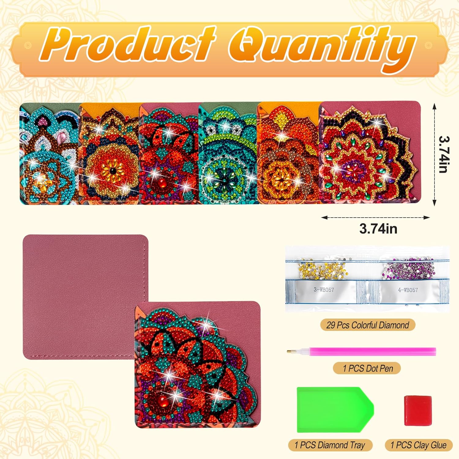 4 pcs Diamond Painting Bookmarks, DIY Diamond Art Kits for Adults, Book Corner - Protecting Bookmark Craft Supplies Kits for Book Lovers(Mandala) 2 81cT9m7oHnL. AC SL1500 - northernschoolofshiatsu.co.uk