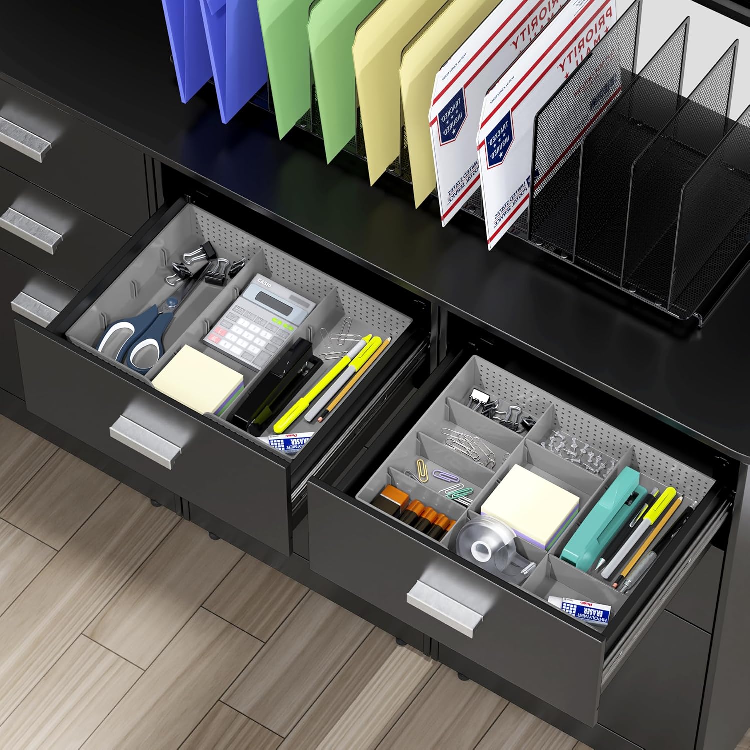 Simple Houseware Drawer Organizer Tray with 9 Adjustable Compartments, Black 13 81cttesoK4L. AC SL1500 - northernschoolofshiatsu.co.uk