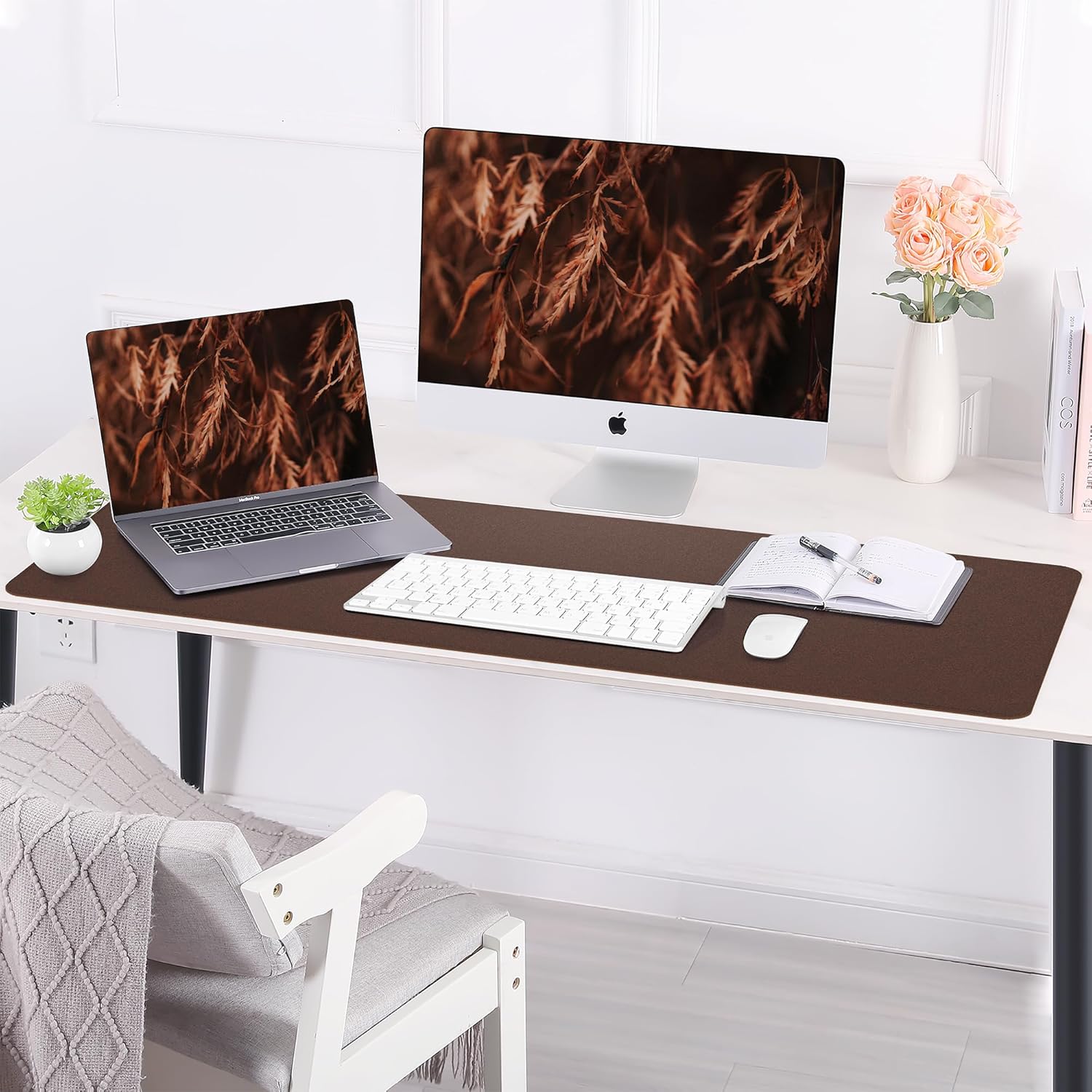 Large Desk Mat 47.2" x 17" Leather Desk Pad Protector with Natural Cork & PU Leather, Non-Slip Office Desk Mat, Large Mouse Pad, Waterproof Desk Blotter pad for Office&Home(Black) 132 81dDIcwc sL. AC SL1500 - northernschoolofshiatsu.co.uk