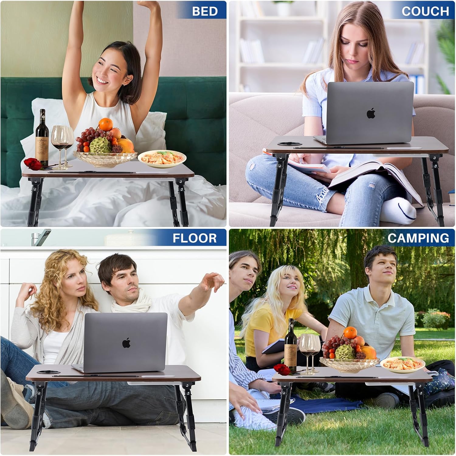 Laptop Desk for Bed, Height Adjustable Laptop Bed Table, Foldable Portable Lap Desk Stand with USB/Storage Drawer/Cup Holder/Slot, Breakfast Tray for Working Reading Writing Eating 35 81dYfiqCbML. AC SL1500 - northernschoolofshiatsu.co.uk