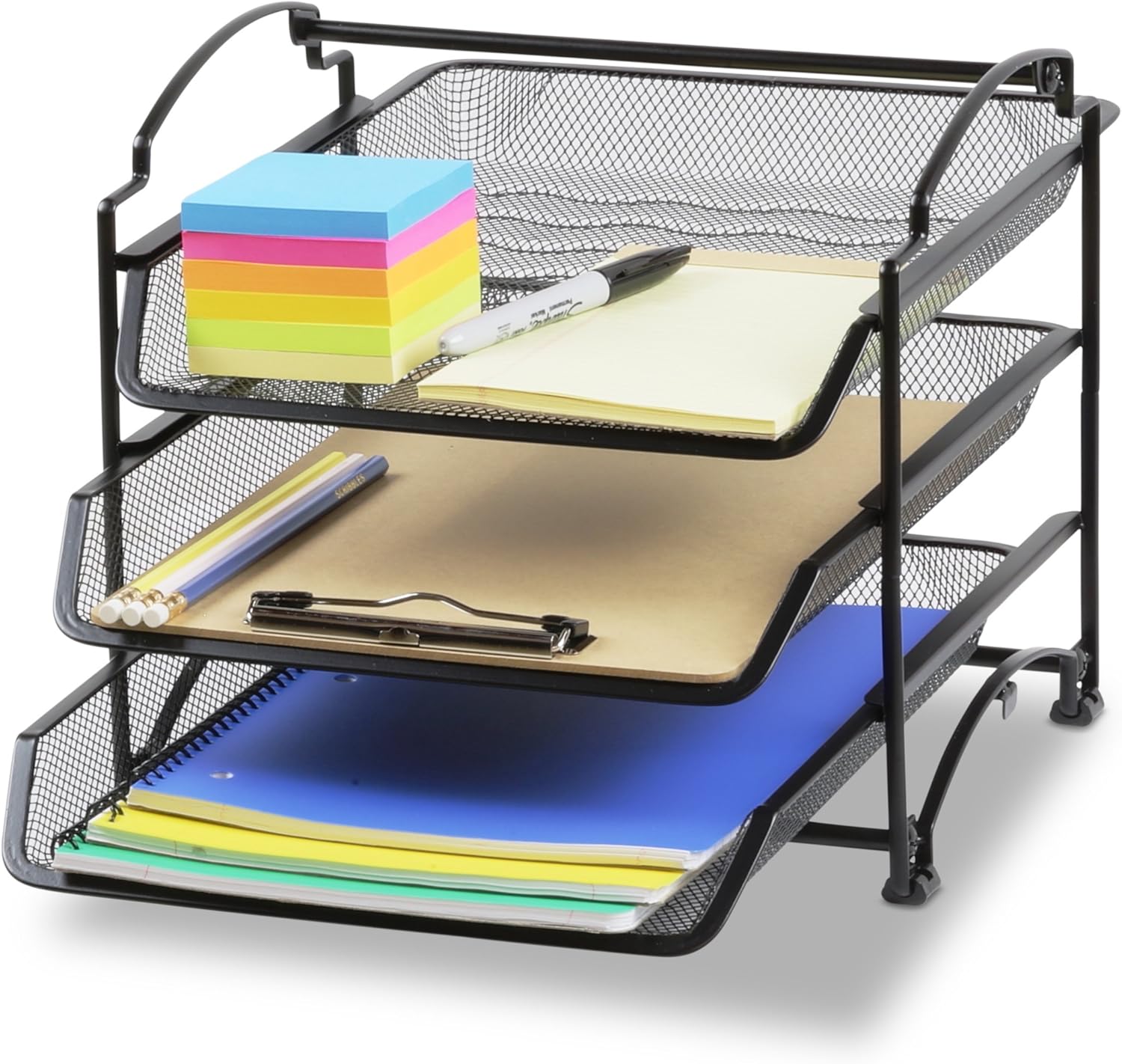 Simple Houseware 3-Tier Stackable and Sliding Desktop Document Letter Tray Organizer, Black 1 81dZRMruZnL. AC SL1500 - northernschoolofshiatsu.co.uk