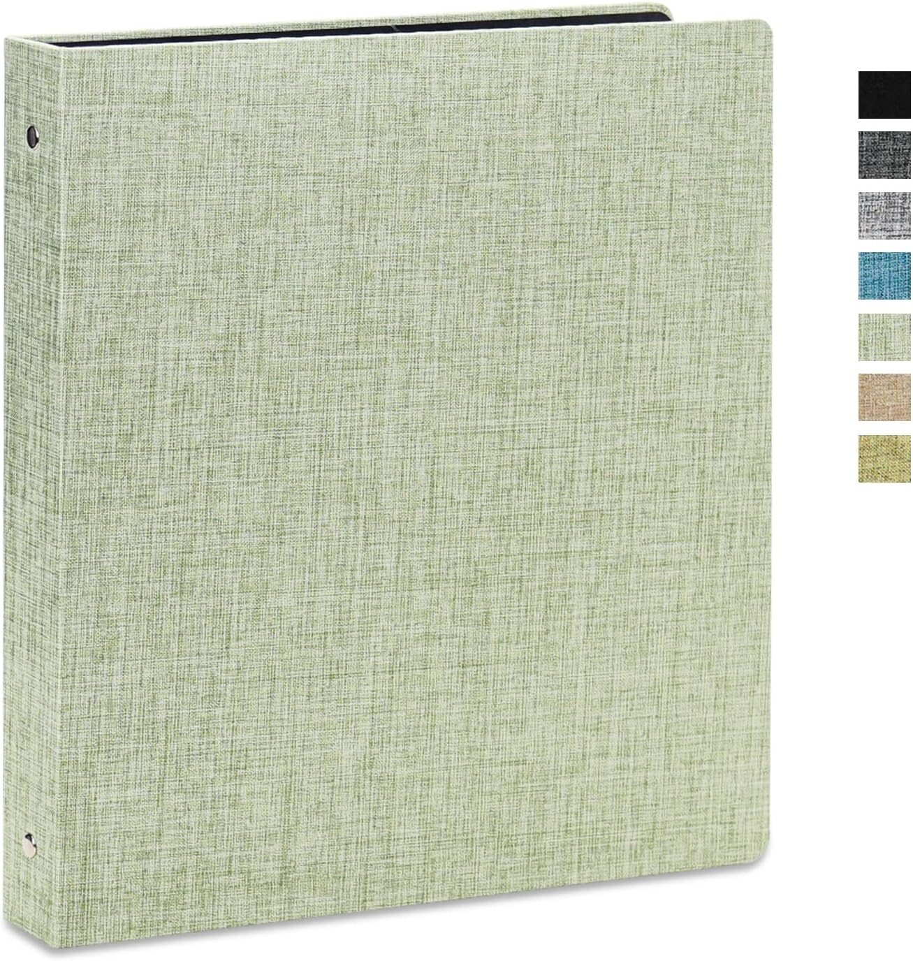 Vienrose 3 Ring Binder 1 Inch Round Rings Durable Binder with Linen Cover Holds 8.5" x 11" Paper for School Office and Home Black 35 - northernschoolofshiatsu.co.uk