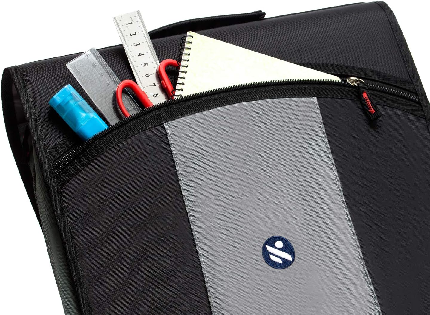 3-Inch Zipper Binder, 3 Round Rings Binder with Expanding File and Shoulder Strap, Black 3 81eP91t+9wL. AC SL1500 - northernschoolofshiatsu.co.uk