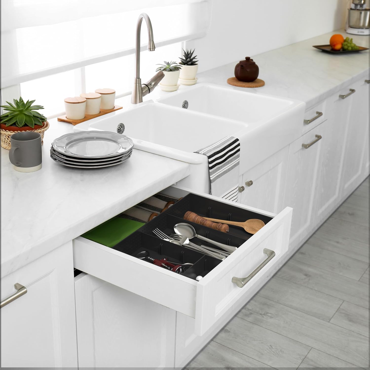 Simple Houseware Drawer Organizer Tray with 9 Adjustable Compartments, Black 31 81ftyrF9sUL. AC SL1500 - northernschoolofshiatsu.co.uk