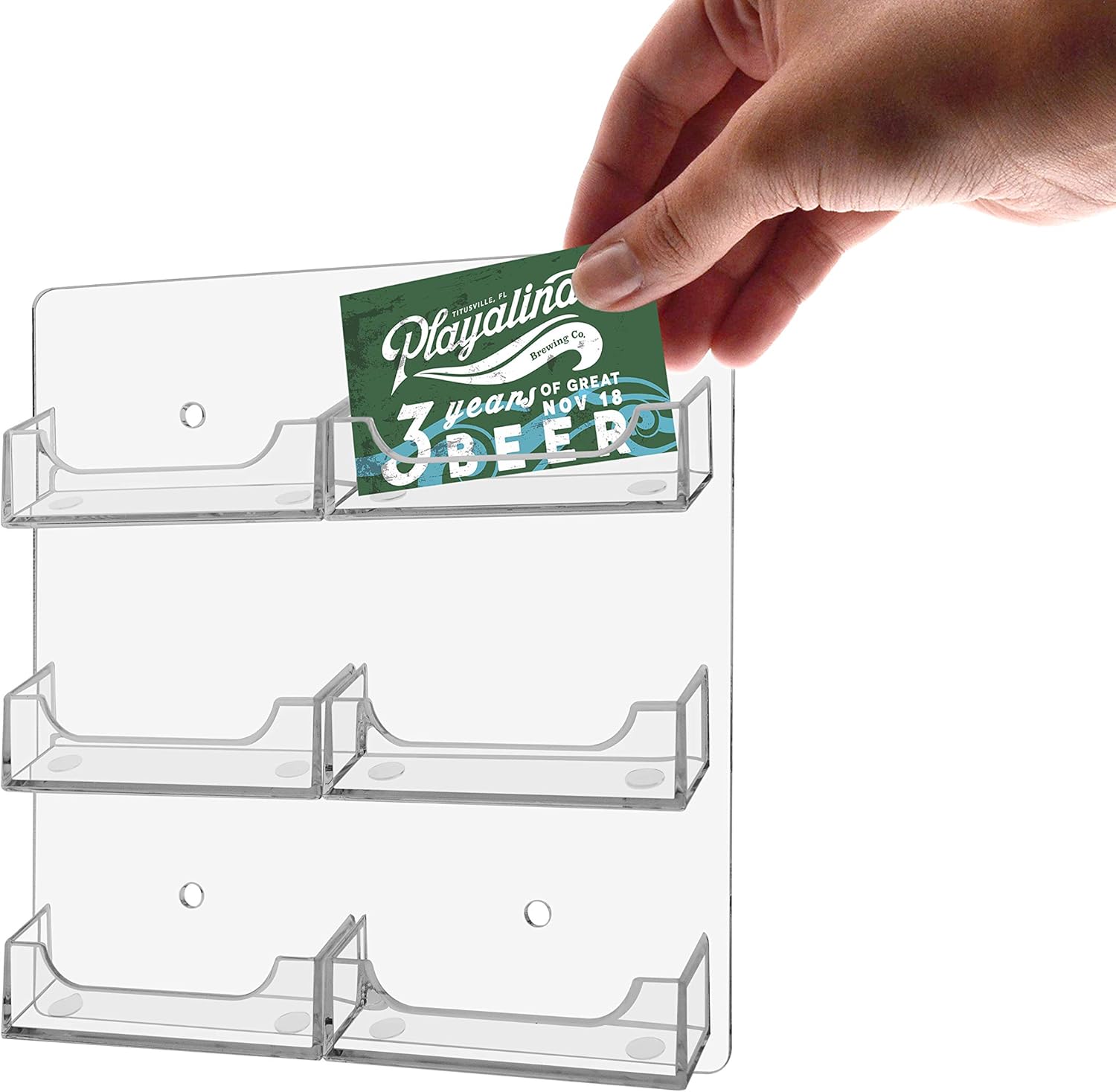 Marketing Holders Wall Business Card Holder with Hanging Hardware for 3.5" x 2" Gift Cards Clear Acrylic 4 Slot Display for Retail Stores and Tradeshows and Expos 19 81gBmcgaJ5L. AC SL1500 - northernschoolofshiatsu.co.uk