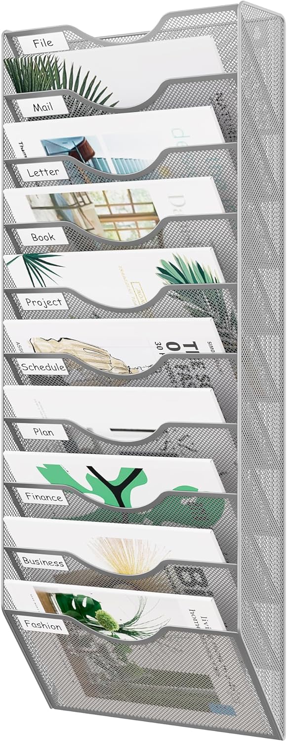 EasyPAG Wall File Holder 5 Pocket Mesh Hanging Wall Organizer Vertical Hanging File Folder Holder Magazine Rack with Nametag Label for Mail Paper Organization,Black 73 81gR9sjSzcL. AC SL1500 - northernschoolofshiatsu.co.uk