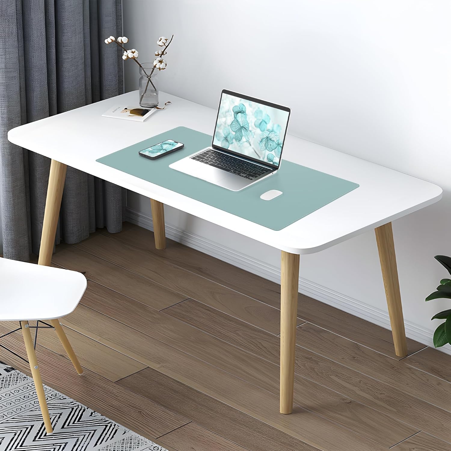 Large Desk Mat 47.2" x 17" Leather Desk Pad Protector with Natural Cork & PU Leather, Non-Slip Office Desk Mat, Large Mouse Pad, Waterproof Desk Blotter pad for Office&Home(Black) 323 81hGYqoPLEL. AC SL1500 - northernschoolofshiatsu.co.uk
