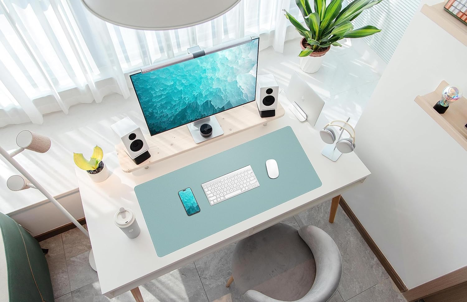 Large Desk Mat 47.2" x 17" Leather Desk Pad Protector with Natural Cork & PU Leather, Non-Slip Office Desk Mat, Large Mouse Pad, Waterproof Desk Blotter pad for Office&Home(Black) 265 81hGqHDjlHL. AC SL1500 - northernschoolofshiatsu.co.uk