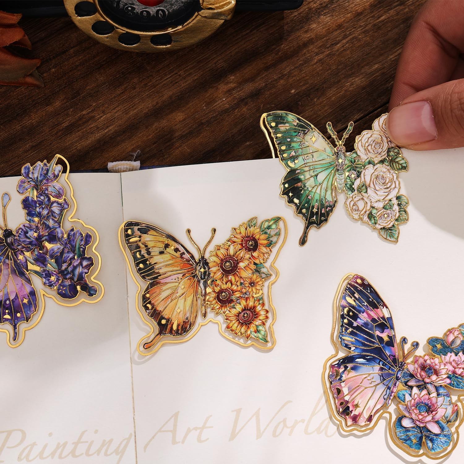 4 Pieces Metal Butterfly Bookmarks, Golden Clips Bookmark Monet Van Gogh Oil Painting Theme Book Mark Bookmarks for Book Lovers Women Writers Readers Children Teens 4 81iU2KSa6BL. AC SL1500 - northernschoolofshiatsu.co.uk