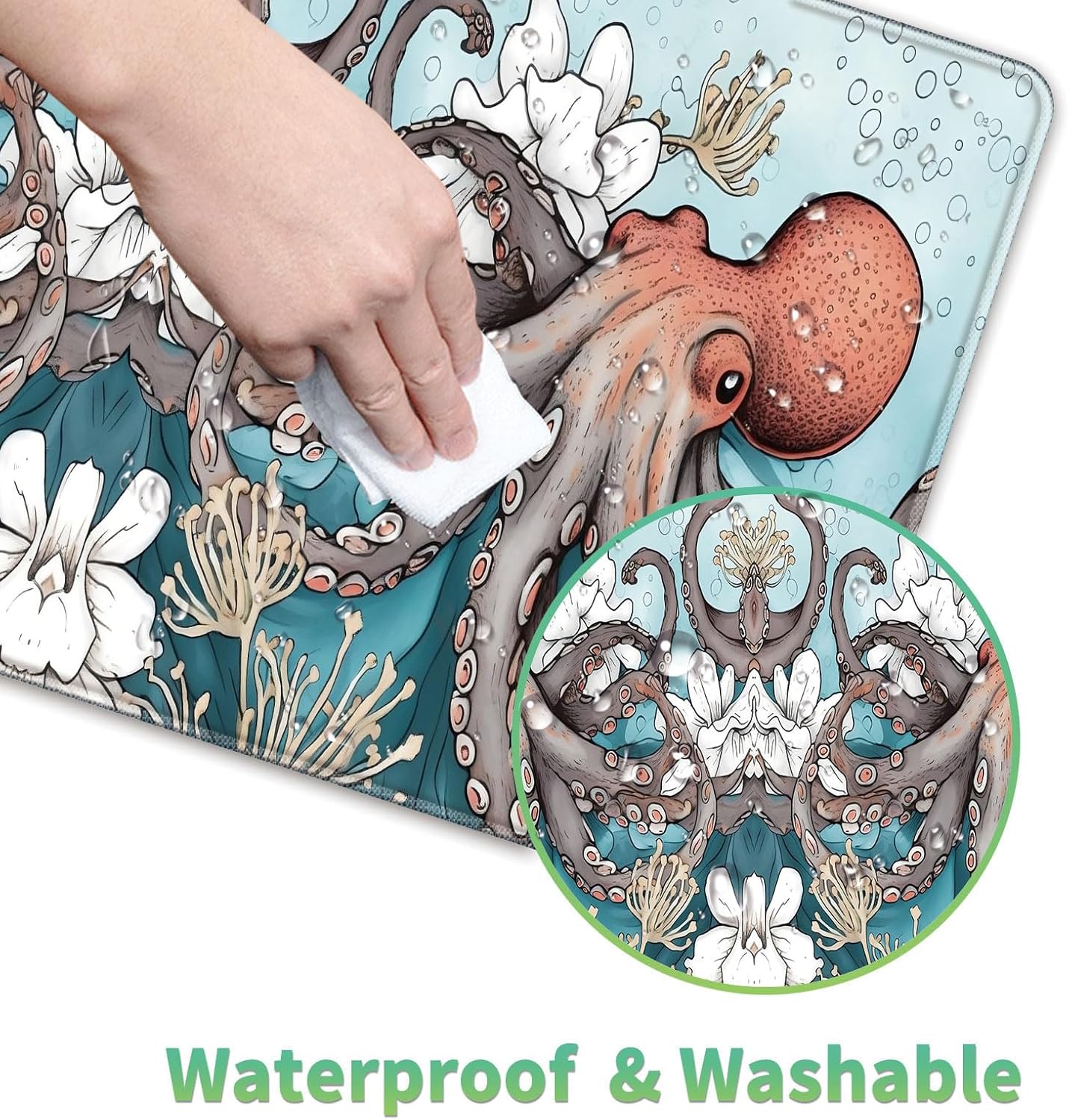 Mouse Pad,Desk Mat,Computer Mouse Pad and Cute Coasters,31.5"x11.8" with Non-Slip Rubber Base Mouse Pad,for Mouse Pads for Laptop,Gaming Office Home,Washable Mousepad,Black Blooming Flowers Floral 47 81ilvrMXeuL. AC SL1500 - northernschoolofshiatsu.co.uk