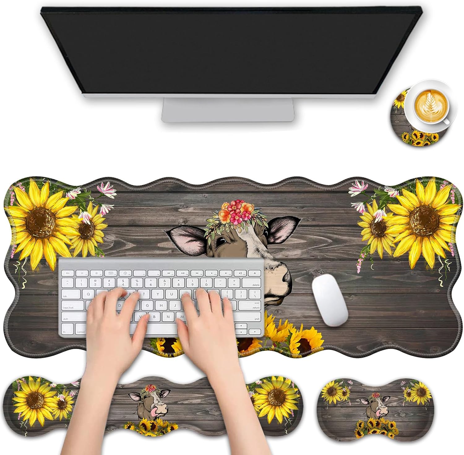 4 in 1 Desk Mat Set,Mouse Pad with Keyboard Wrist Rest,Wave-Shaped Design,Non-Slip Rubber Base,Waterproof,for Home,Office,Gaming,Starry Night 53 81j7G8gbWFL. AC SL1500 - northernschoolofshiatsu.co.uk