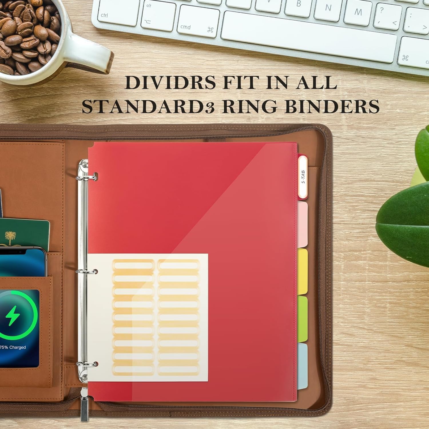 2 Inch 3 Ring Binders for Letter-Size 11" x 8.5" with 5-Tab Dividers and Low Profile Clipboards Three Ring Binder for School Class Office Supplies, Rose Floar 7 81jNmIhqI2L. AC SL1500 - northernschoolofshiatsu.co.uk