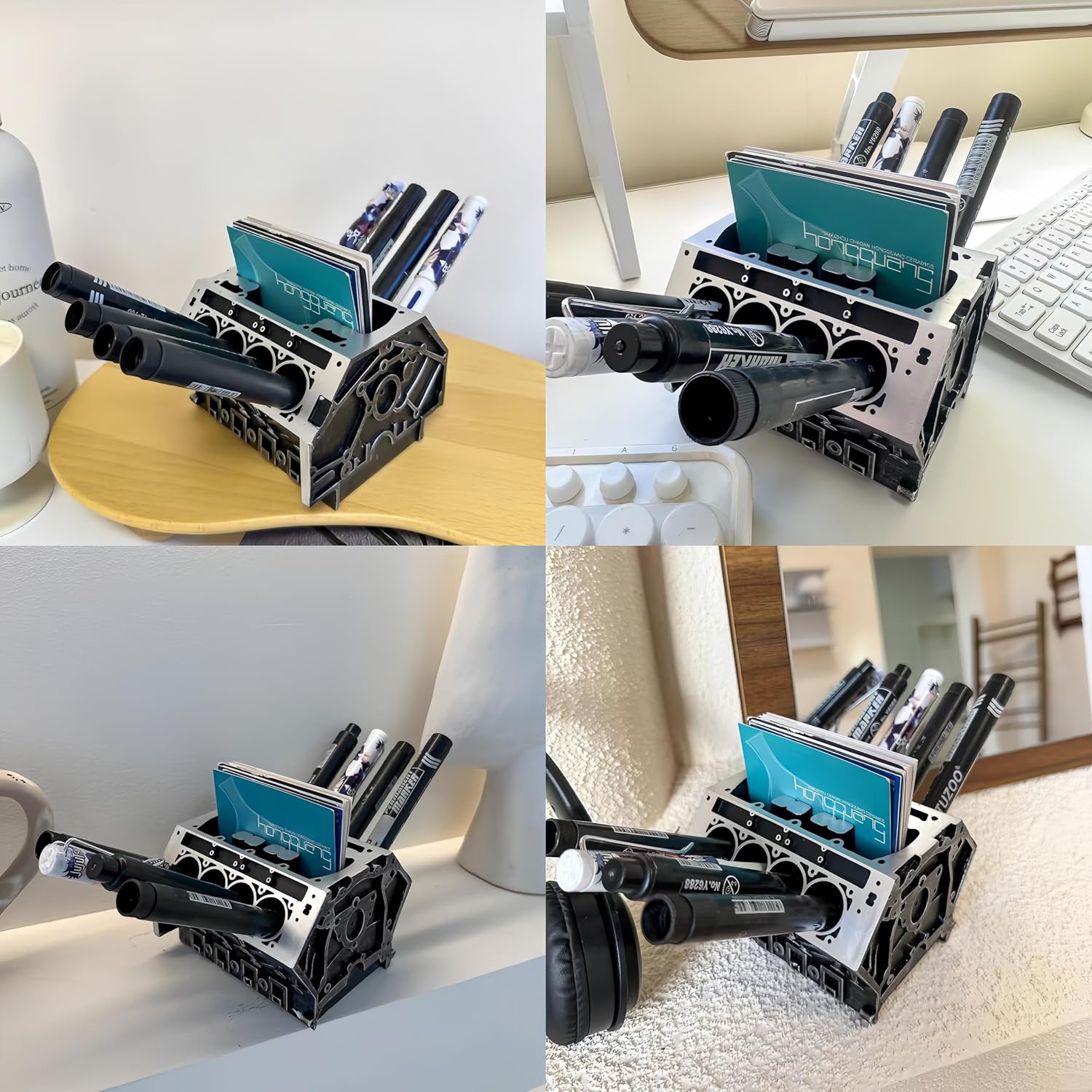 3D Printed V8 Engine Block Desk Organizer, Name Card and Pen Holder, Business Card Stand and Pen Pencil Holder 6 81jNu Yob3L. AC SL1500 - northernschoolofshiatsu.co.uk