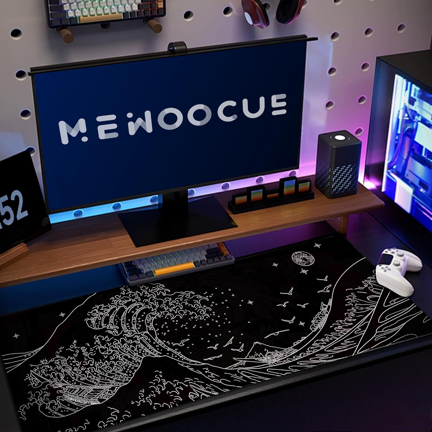 MEWOOCUE® Large Gaming Mouse Pad for Computer,Black Japanese Sea Wave Anime Mouse Mat,Long XXL Waterproof Keyboard Pads,Big Non-Slip Mouse Pads for Game Office Home(31.5 x 11.9 in) 20 81jSVjsUv2L. AC SL1500 - northernschoolofshiatsu.co.uk
