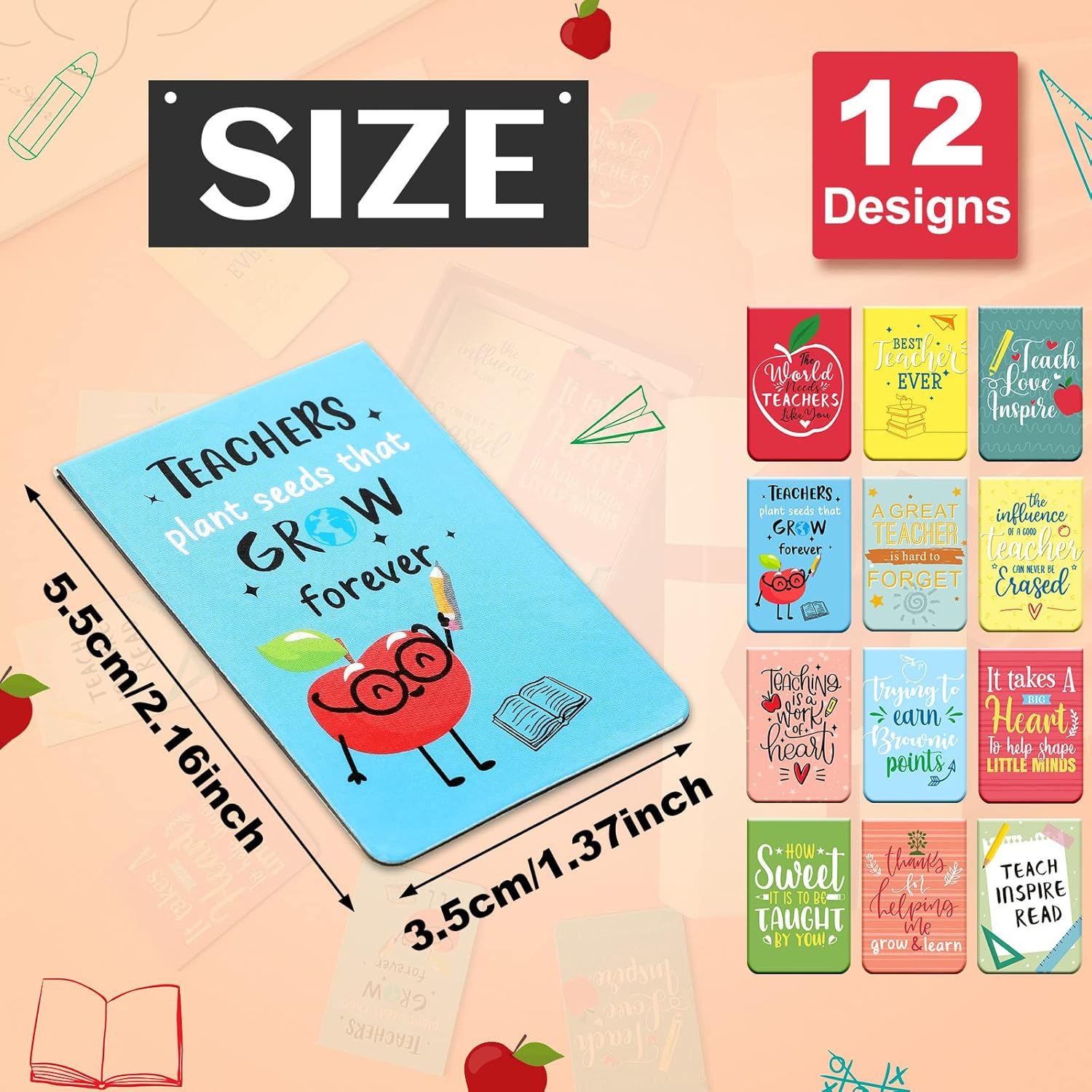 Zonon 24 Pcs Teacher Magnetic Bookmarks for Women Teacher Appreciation Thank You Gifts from Students Graduation Back to School Gifts Magnet Book Marker Page Clip Accessory for Reading Party Supply 2 81jU1LFhCFL. AC SL1500 - northernschoolofshiatsu.co.uk