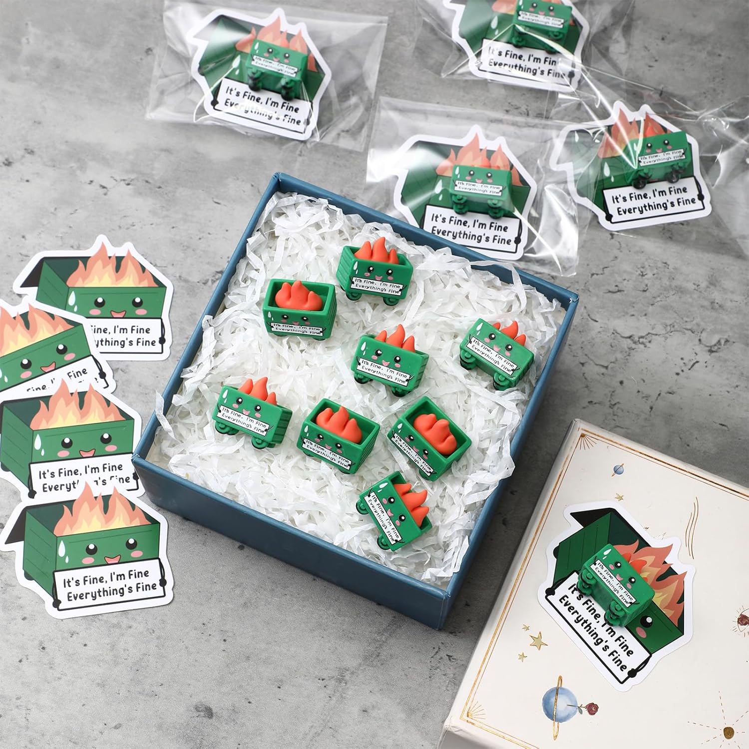 30 Set Emotional Support Resin Desk Dumpster Ornament Bulk for Teacher Nurse Volunteer Gfit,Employee Appreciation Gifts for Coworkers Thank You Resin Fire Accessories with Cards (Classic) 6 81k0yhTptbL. AC SL1500 - northernschoolofshiatsu.co.uk